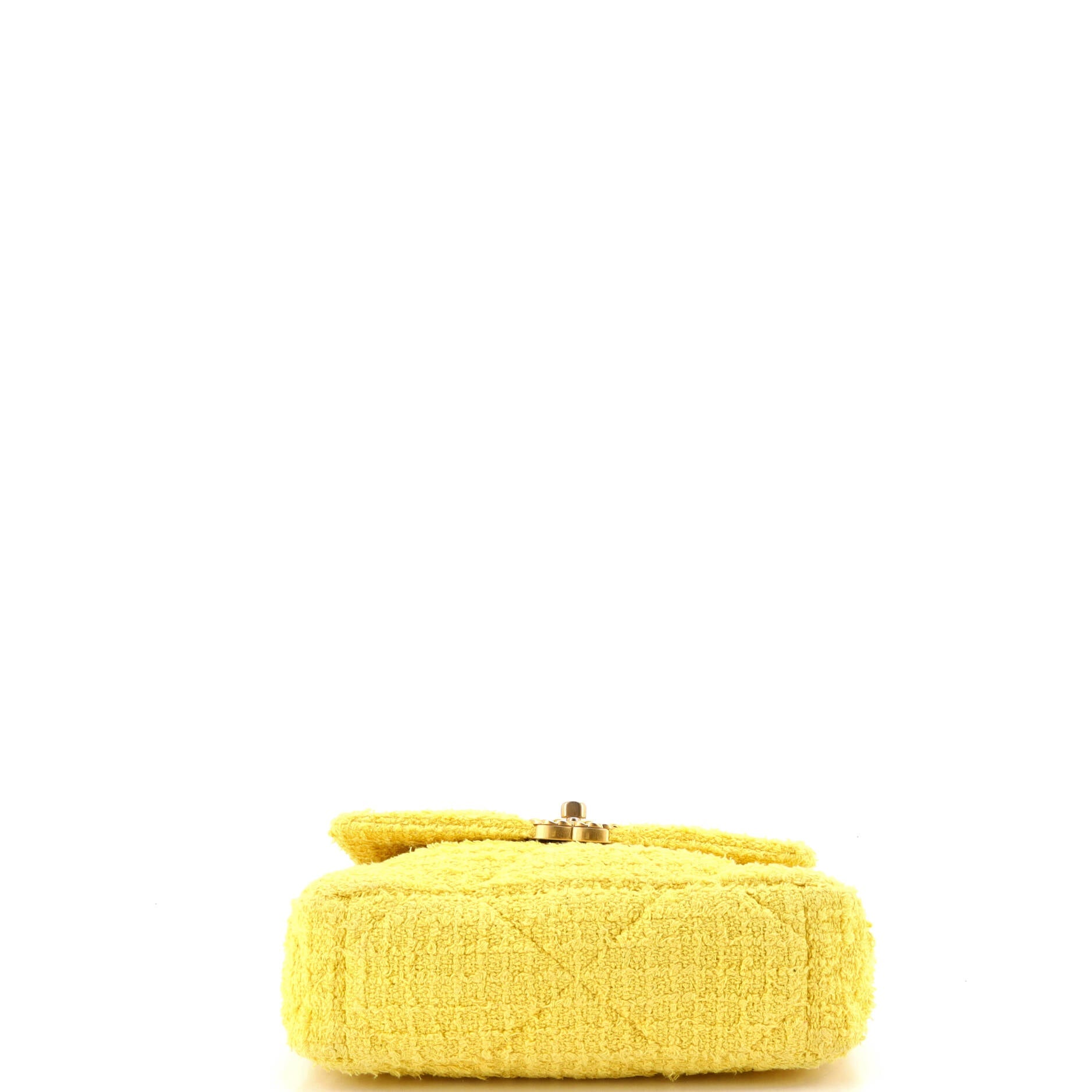19 Flap Bag Quilted Tweed Medium