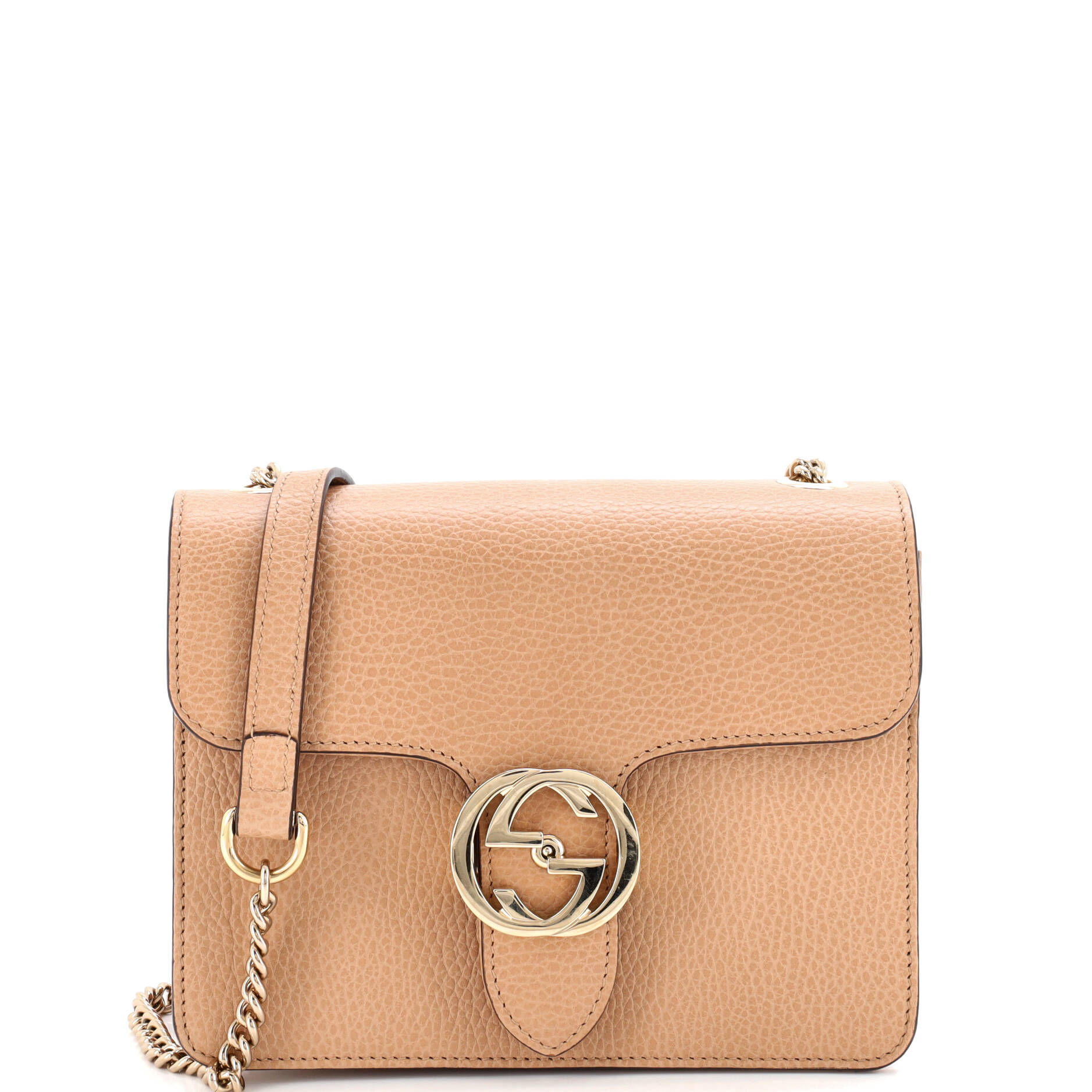 Interlocking Shoulder Bag Leather Small