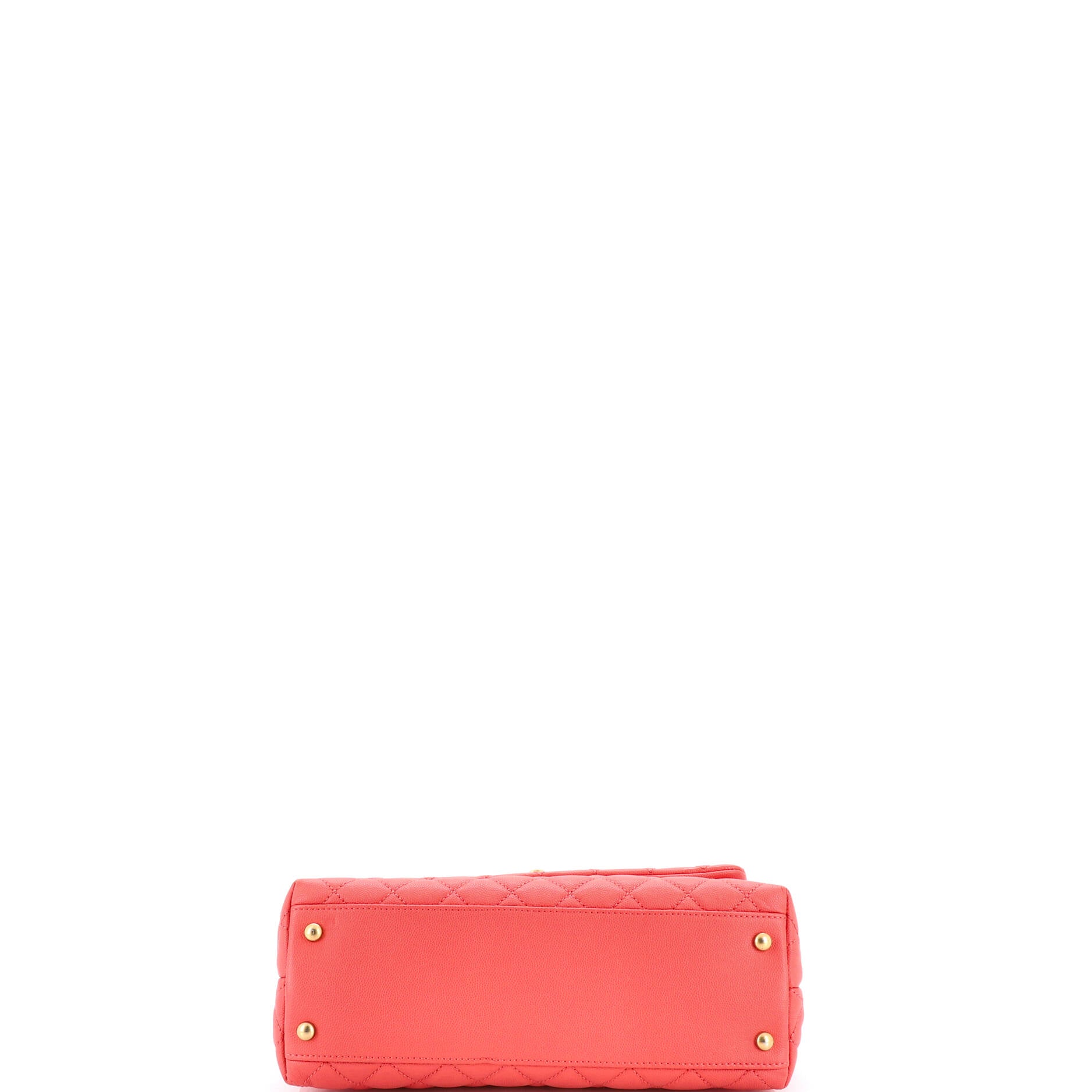 Coco Top Handle Bag Quilted Caviar Small