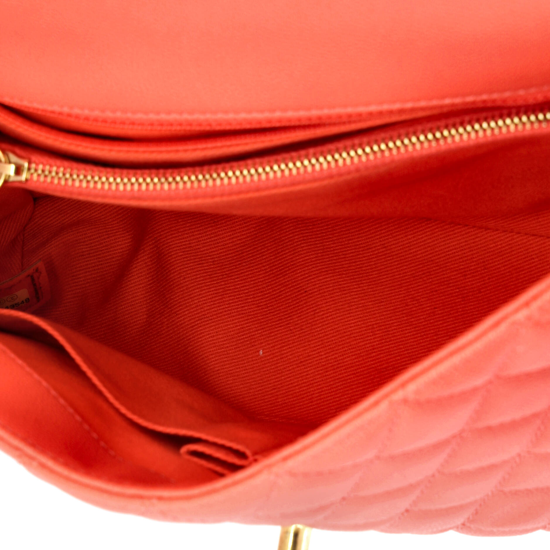Coco Top Handle Bag Quilted Caviar Small