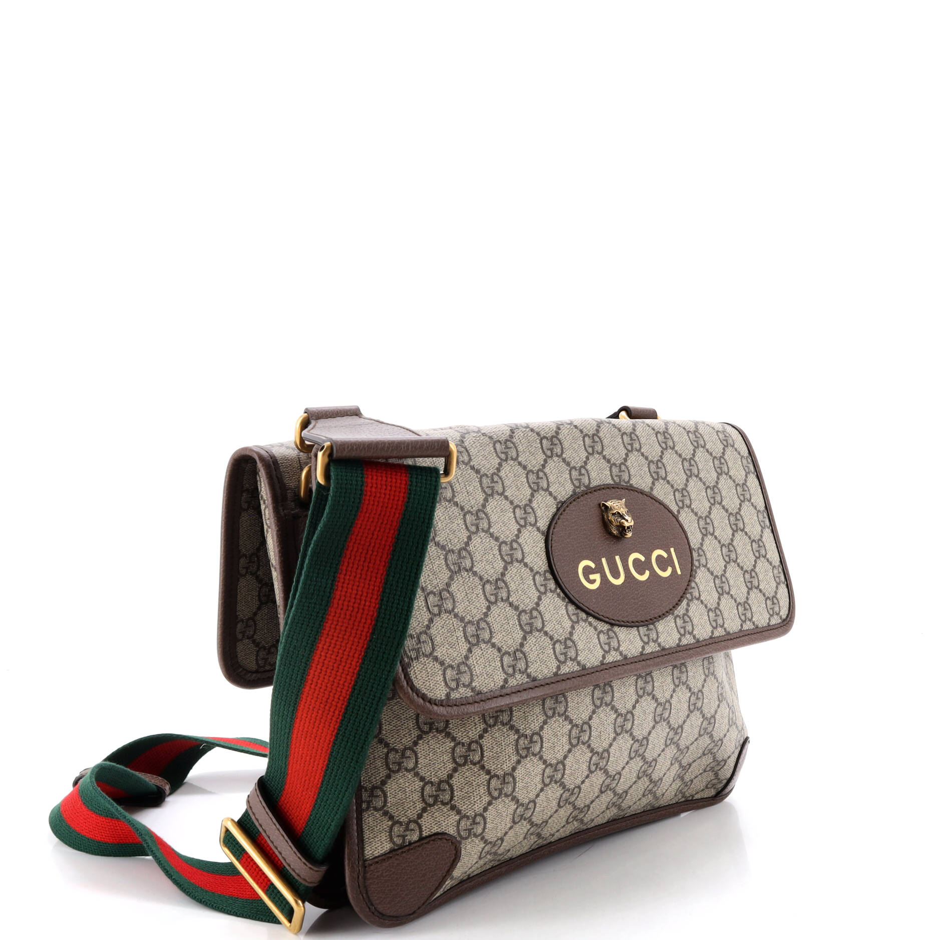 Neo Vintage Flap Messenger GG Coated Canvas Medium
