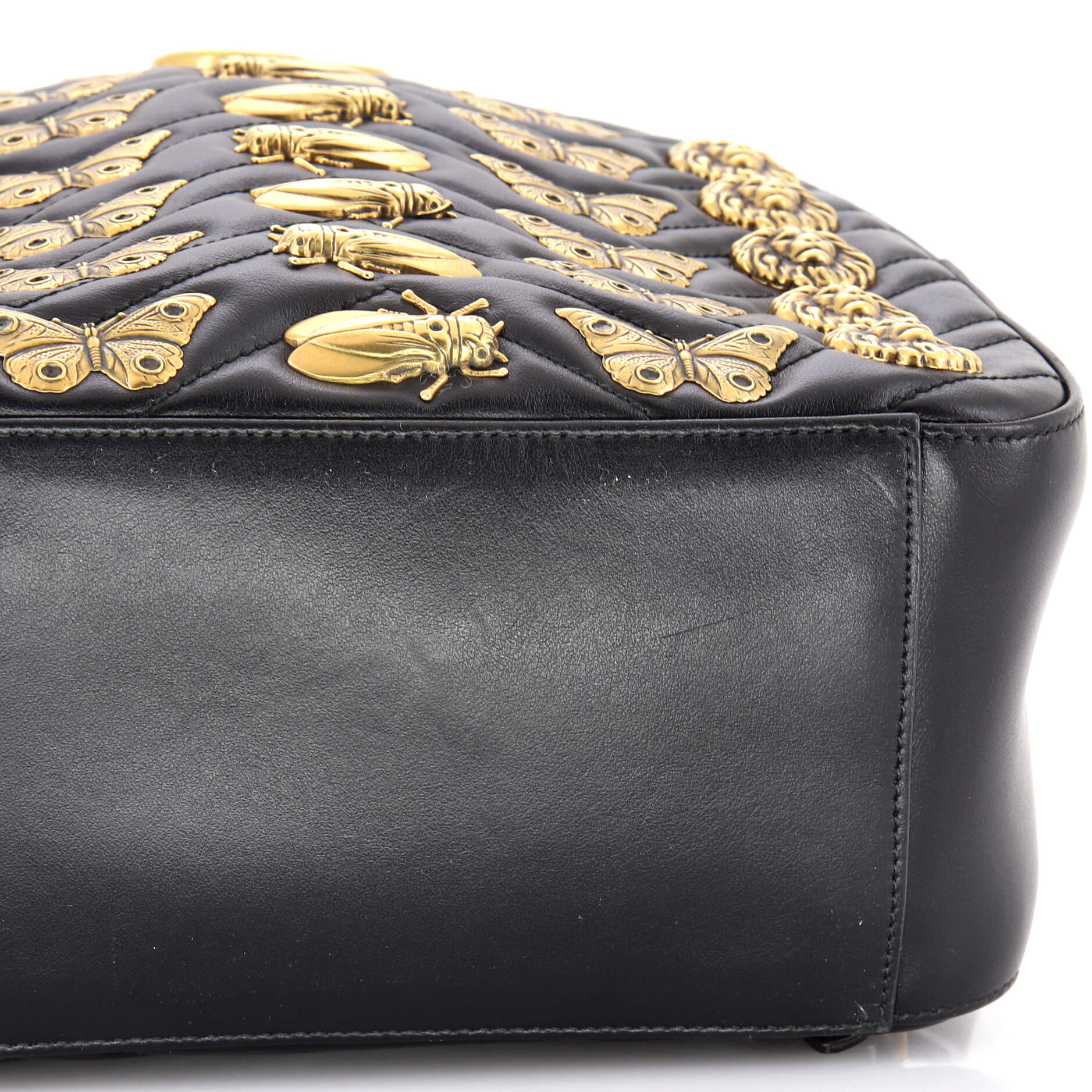 GG Marmont Backpack Embellished Matelasse Leather Small