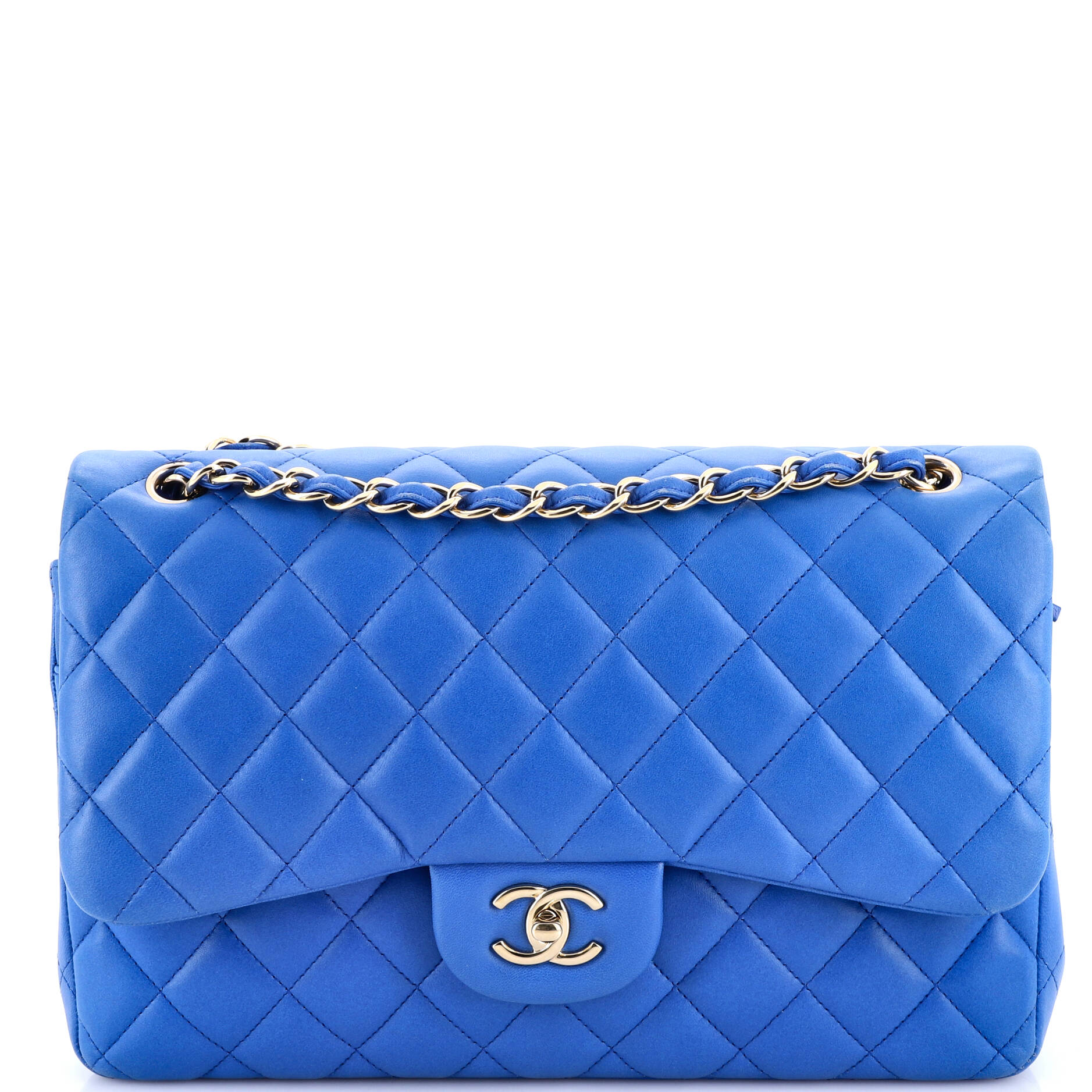 Classic Double Flap Bag Quilted Lambskin Jumbo
