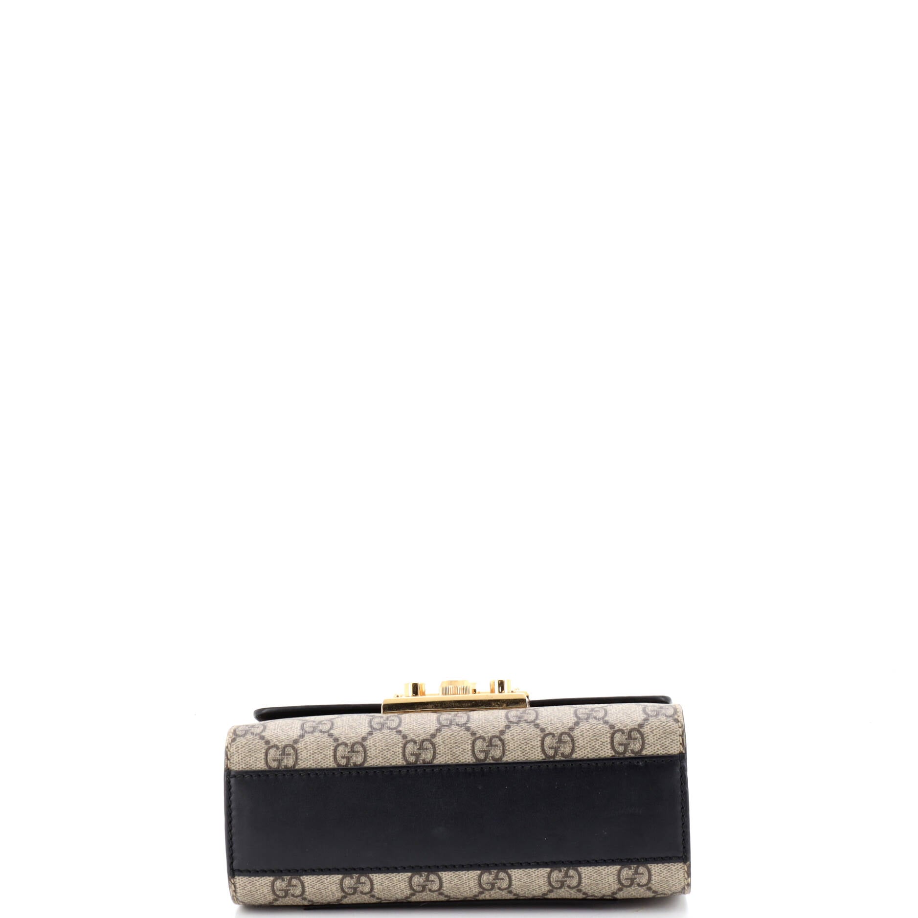 Padlock Shoulder Bag GG Coated Canvas and Leather Small