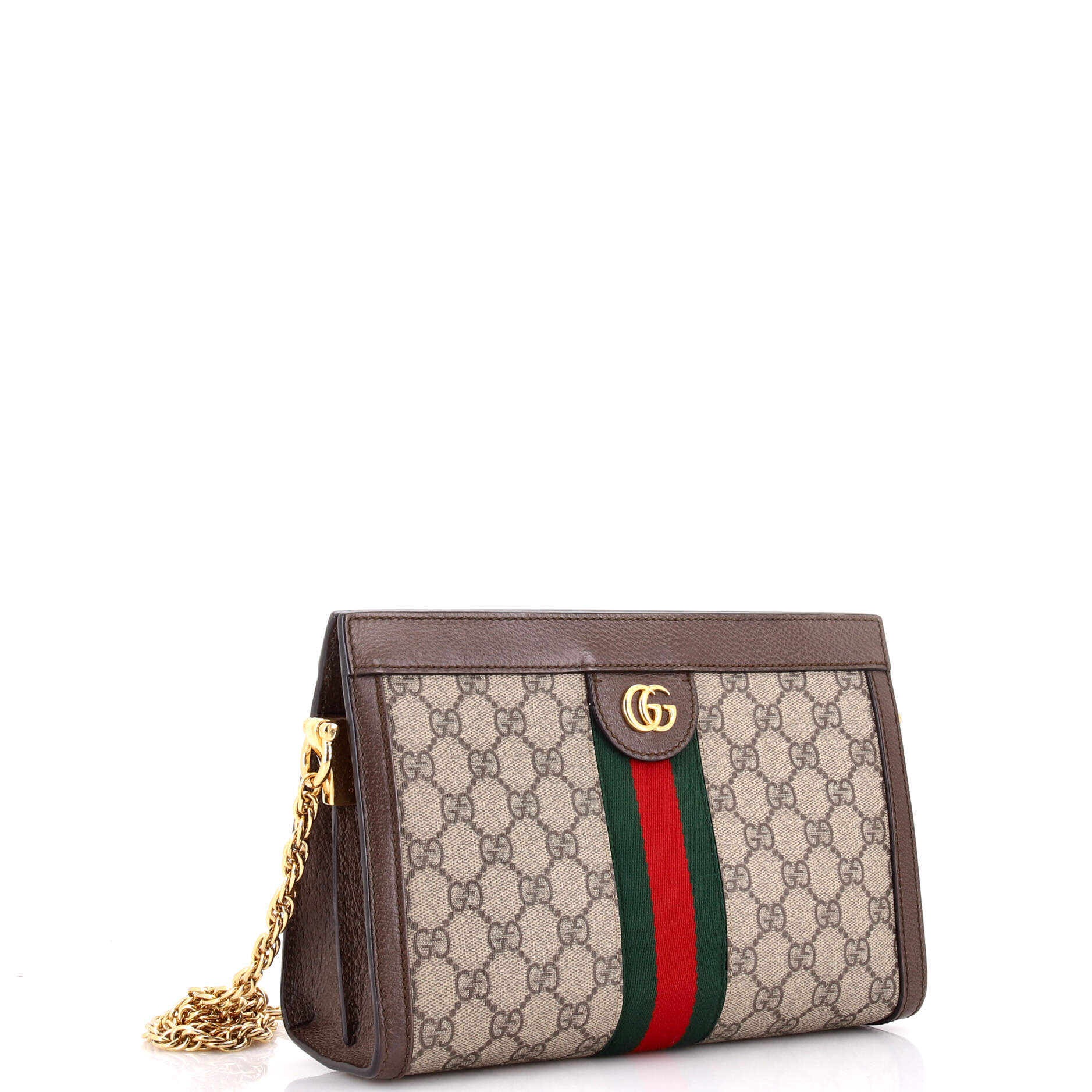 Ophidia Chain Shoulder Bag GG Coated Canvas Small