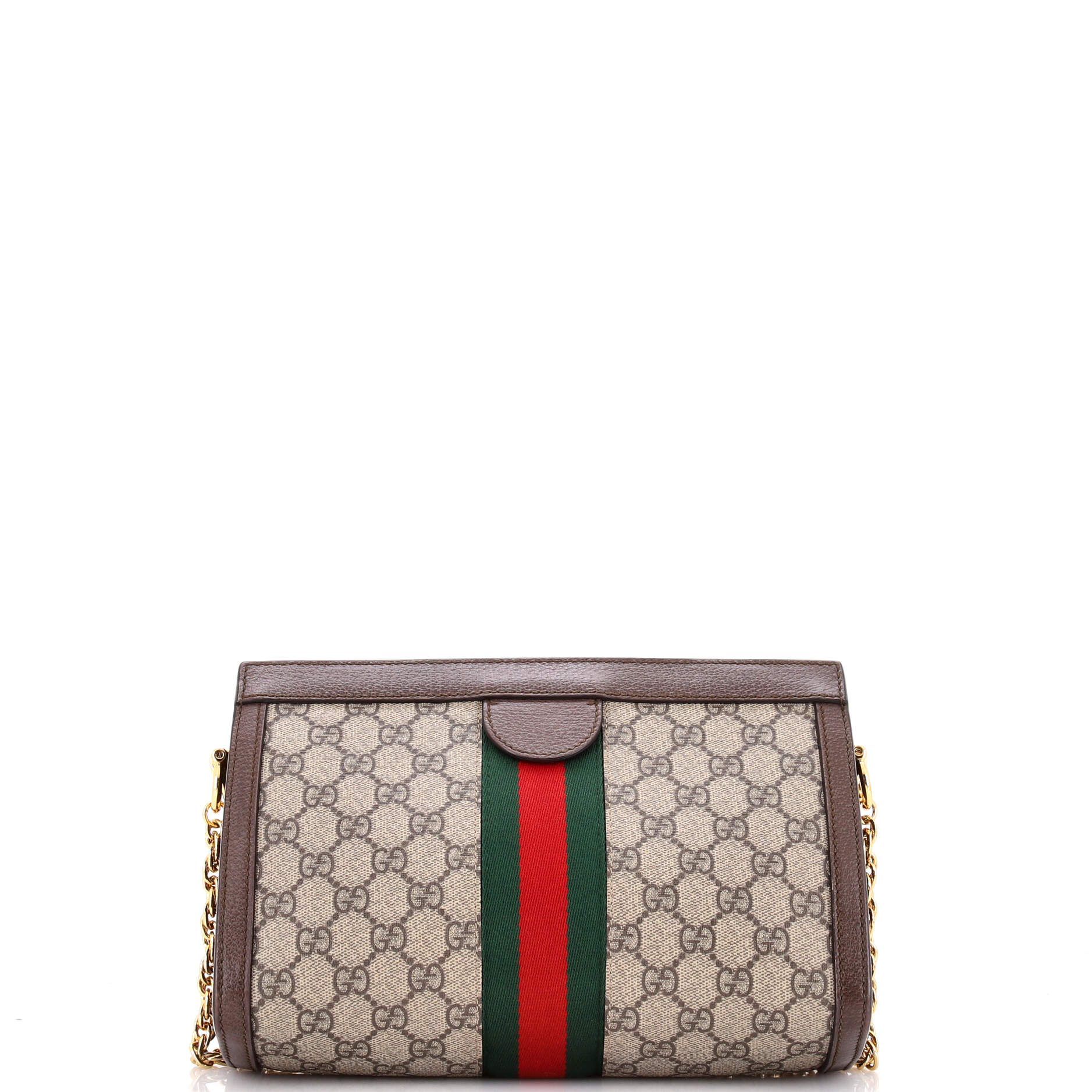 Ophidia Chain Shoulder Bag GG Coated Canvas Small