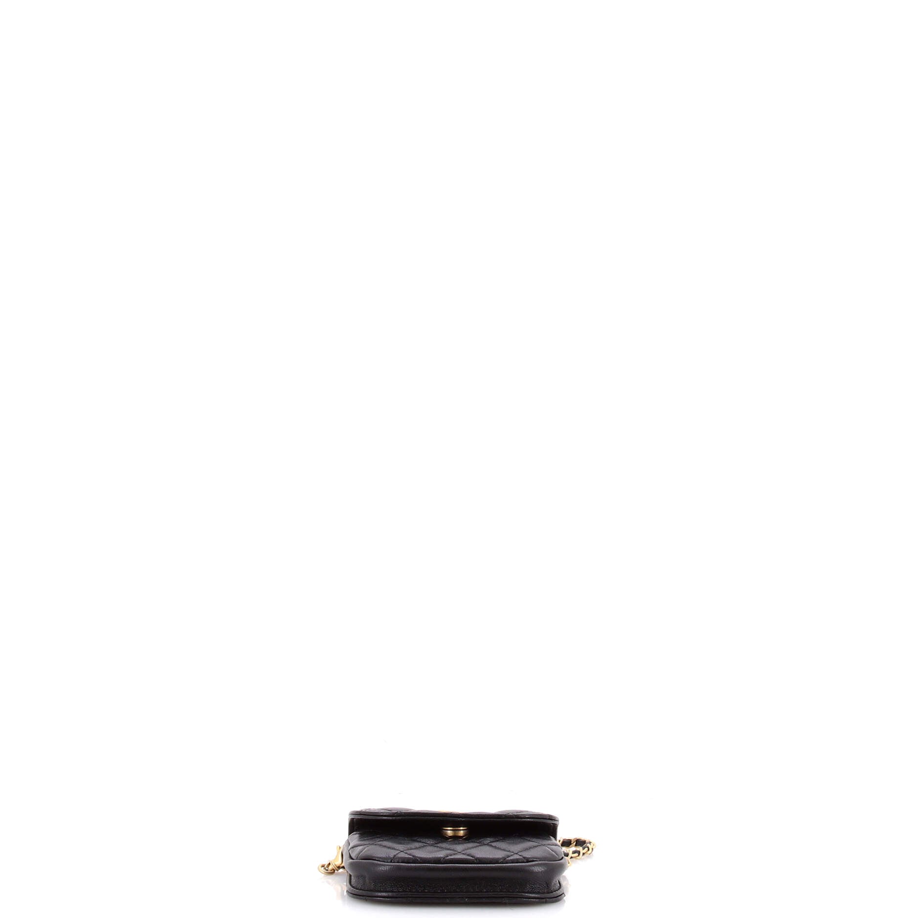 Pearl Crush Waist Bag Quilted Lambskin Mini