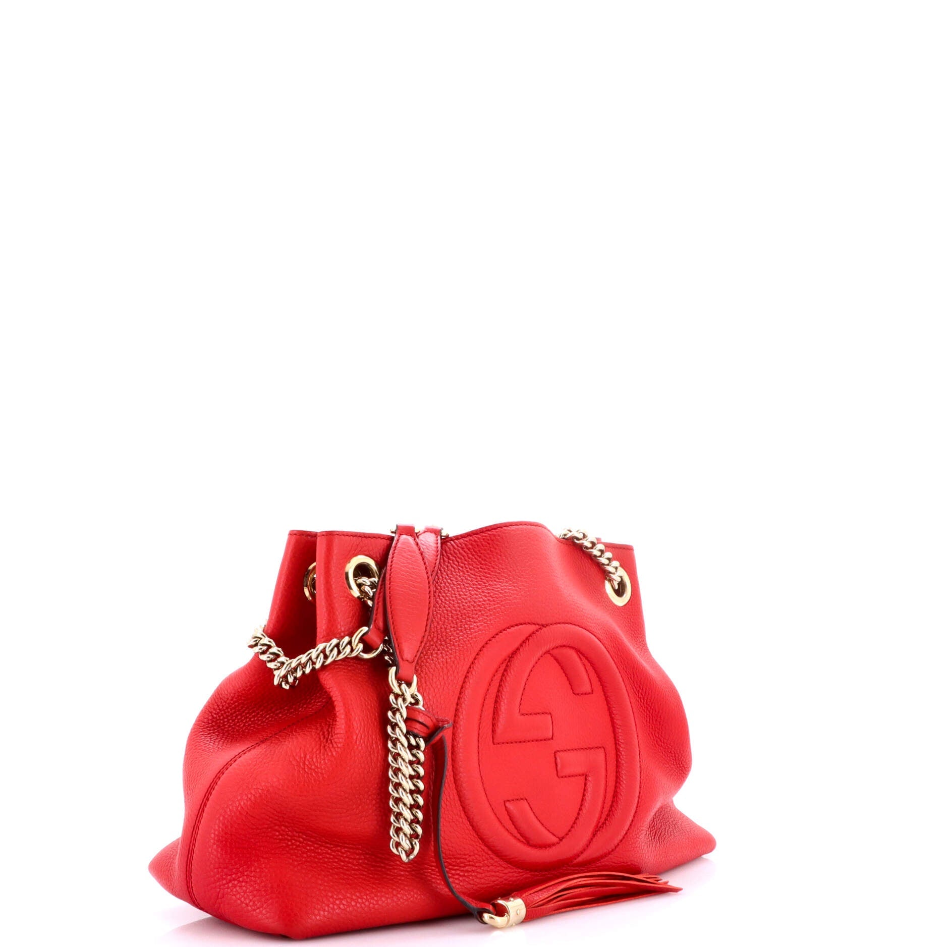 Soho Chain Strap Shoulder Bag Leather Medium