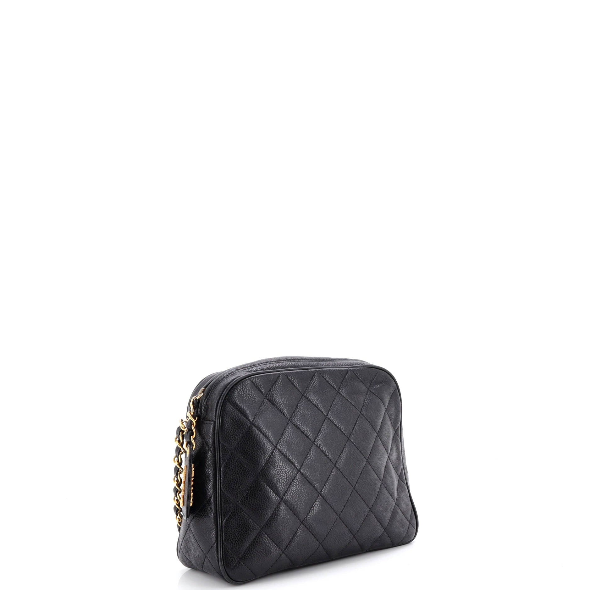 Vintage Chain Camera Bag Quilted Caviar Medium
