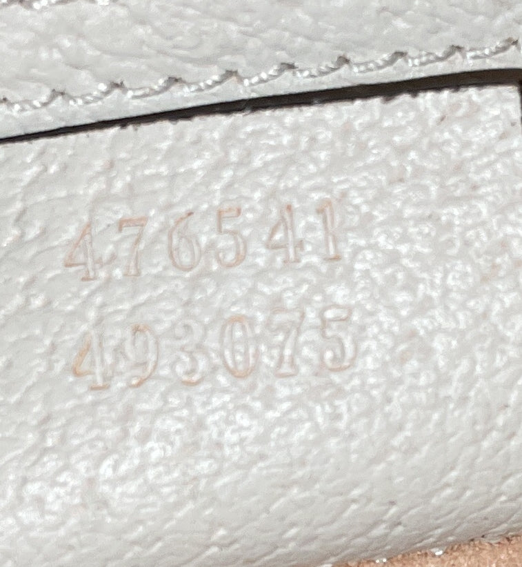 Queen Margaret Top Handle Bag GG Coated Canvas with Leather Small