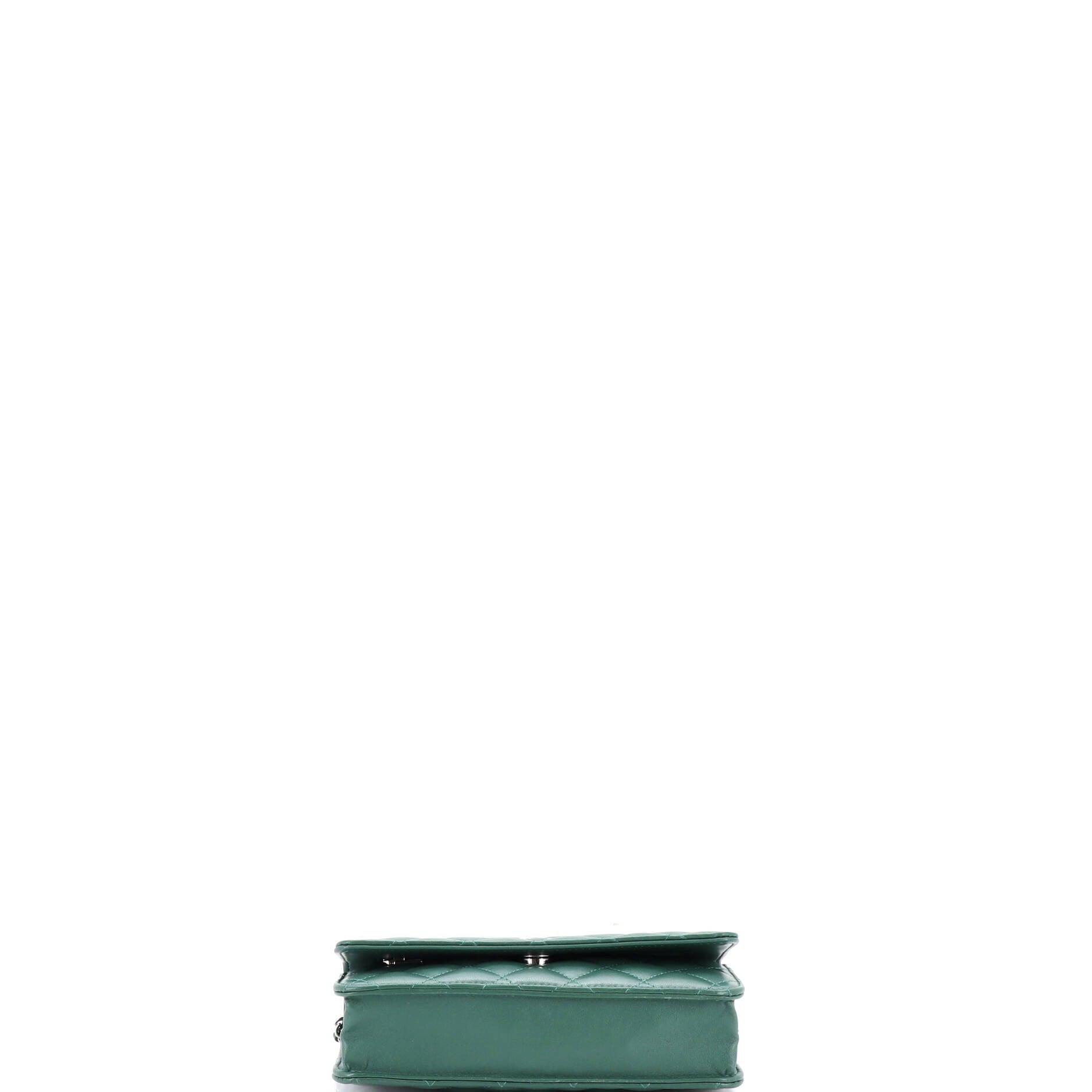 Wallet on Chain Quilted Lambskin