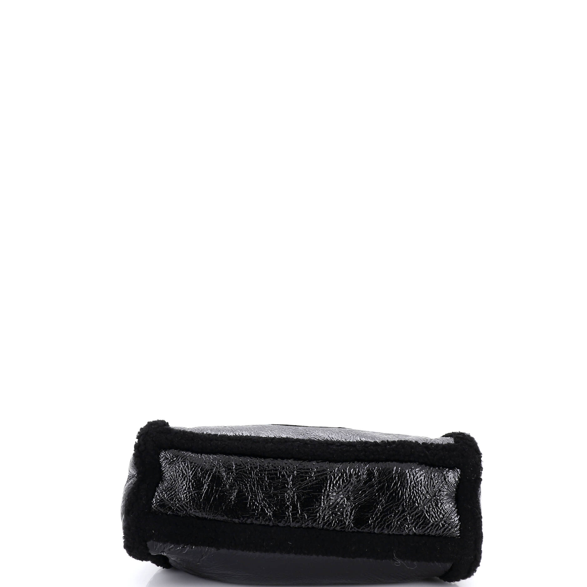 Soho Chain Strap Shoulder Bag Patent and Shearling Medium