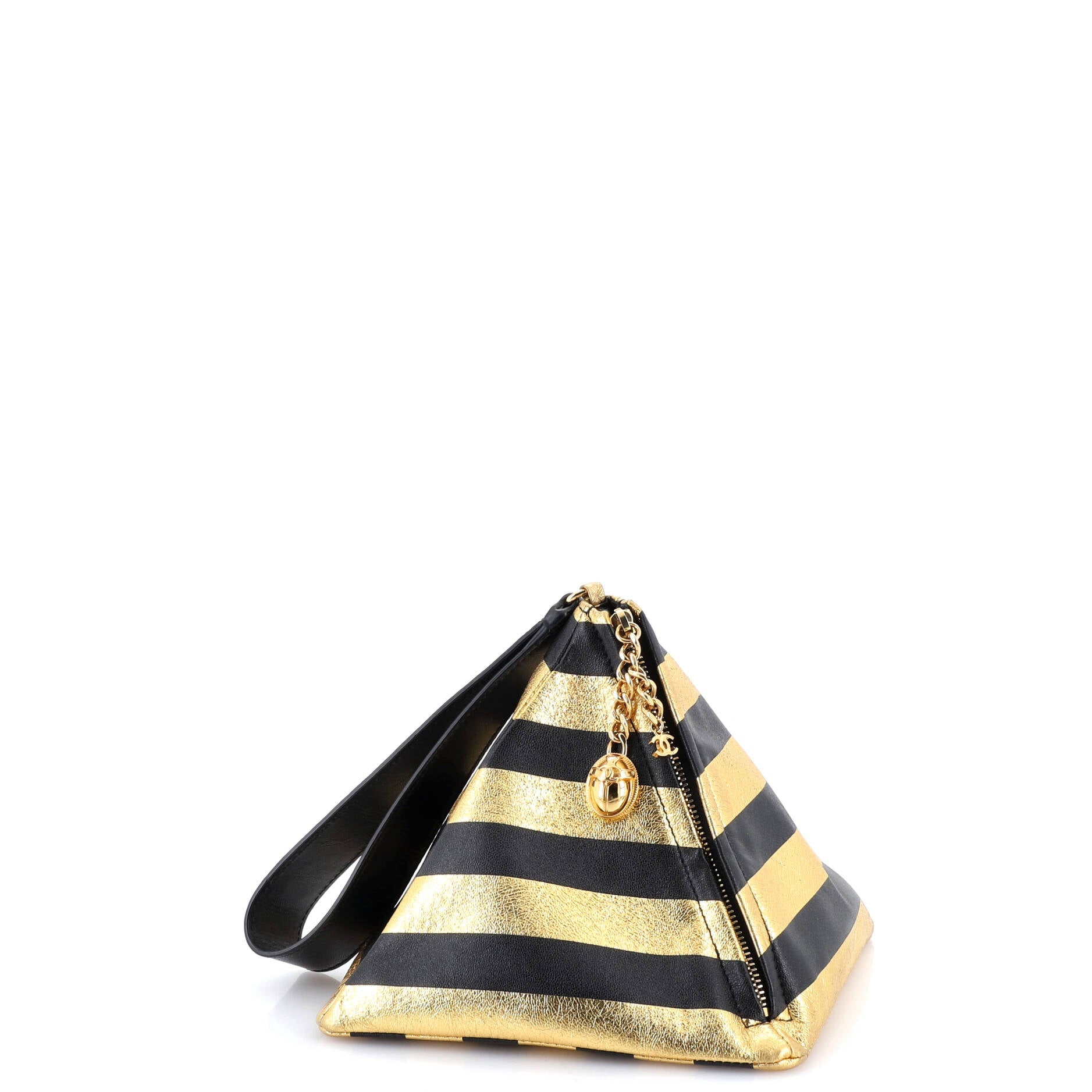 Kheops Pyramid Bag Striped Lambskin