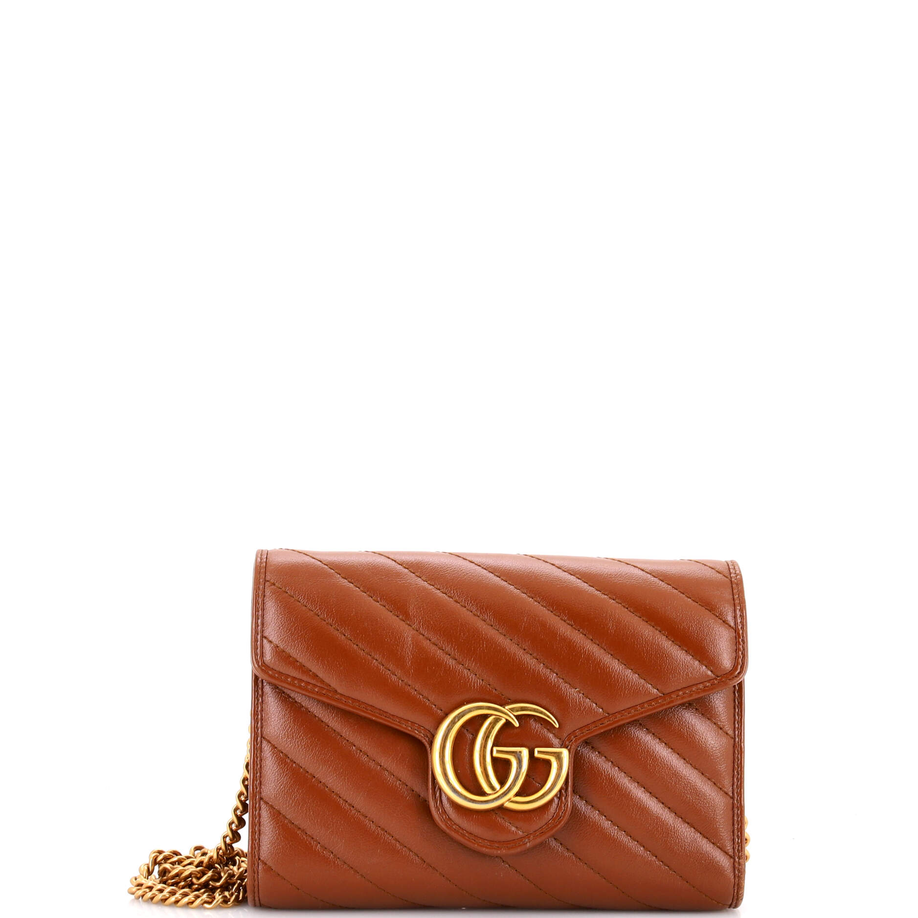 GG Marmont Chain Wallet Matelasse Leather Mini