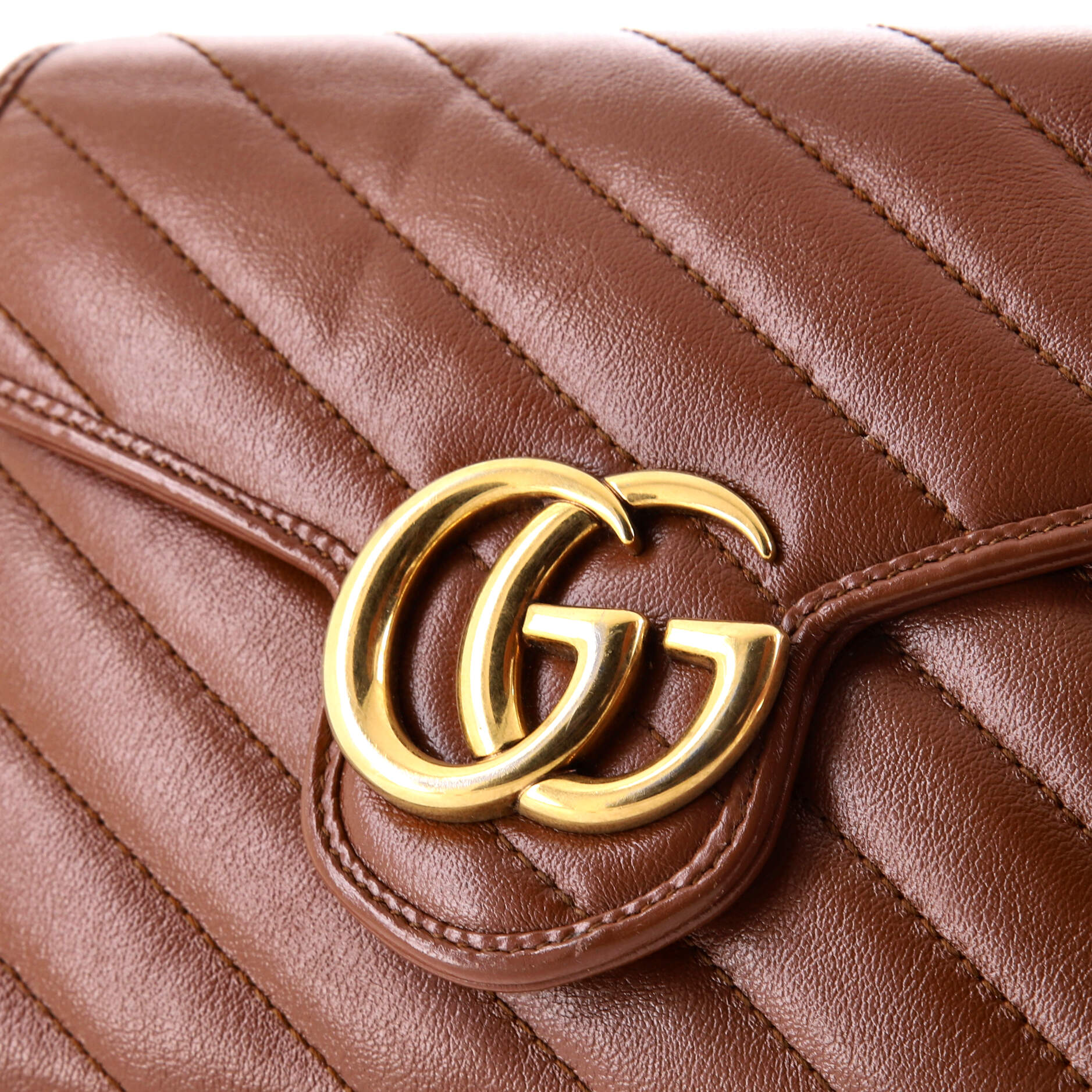 GG Marmont Chain Wallet Matelasse Leather Mini