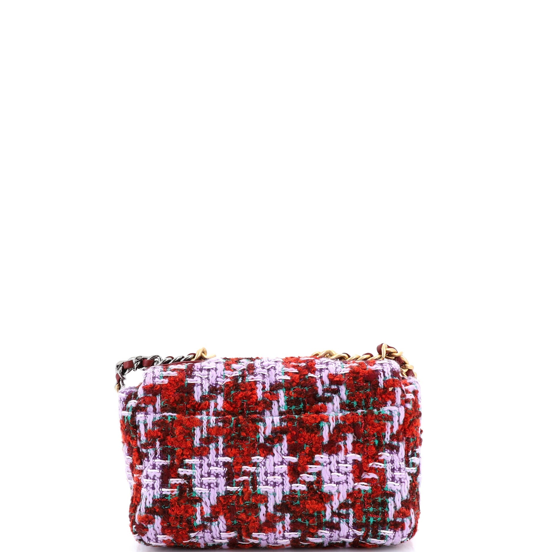 19 Flap Bag Quilted Tweed Medium