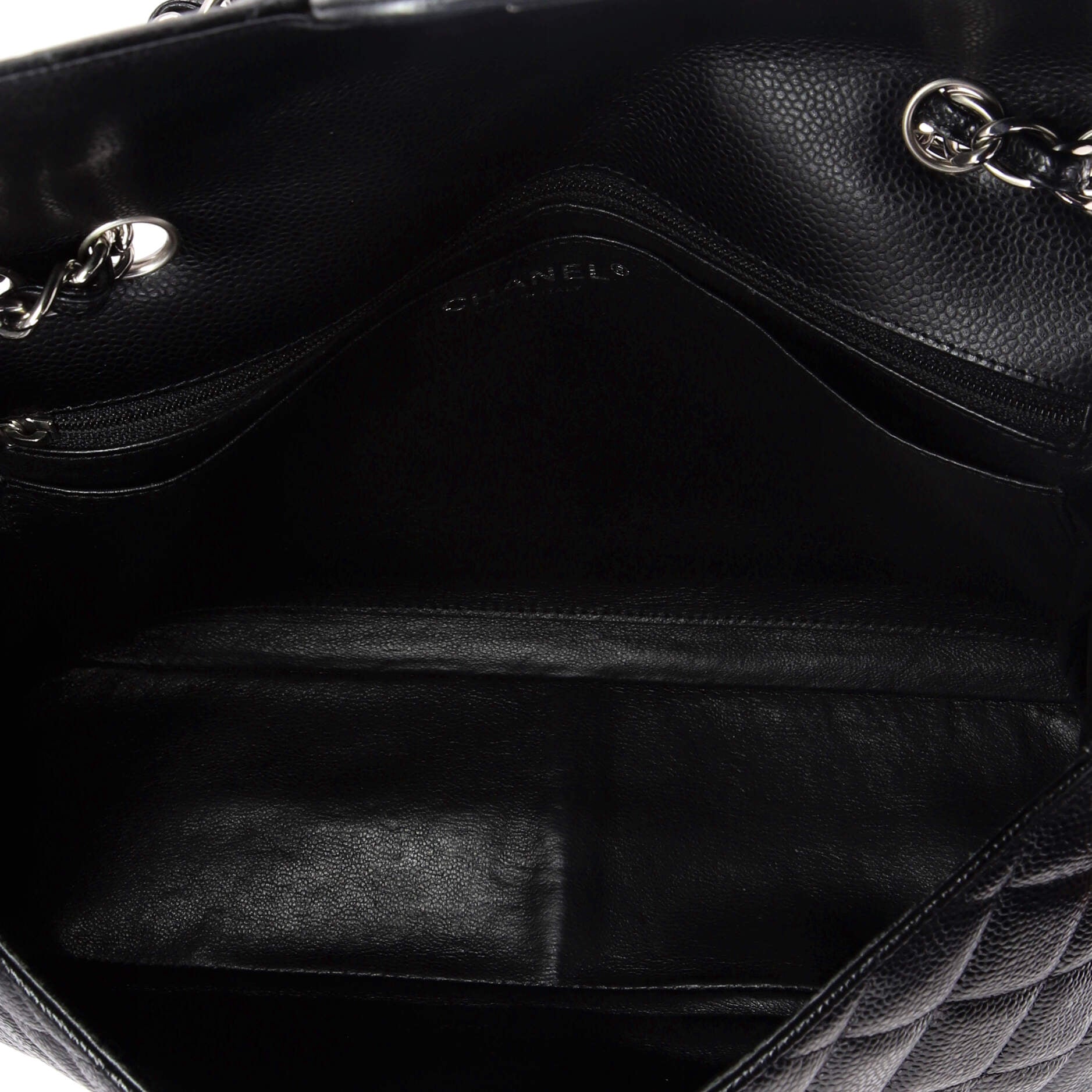 Vintage Classic Single Flap Bag Quilted Caviar Jumbo