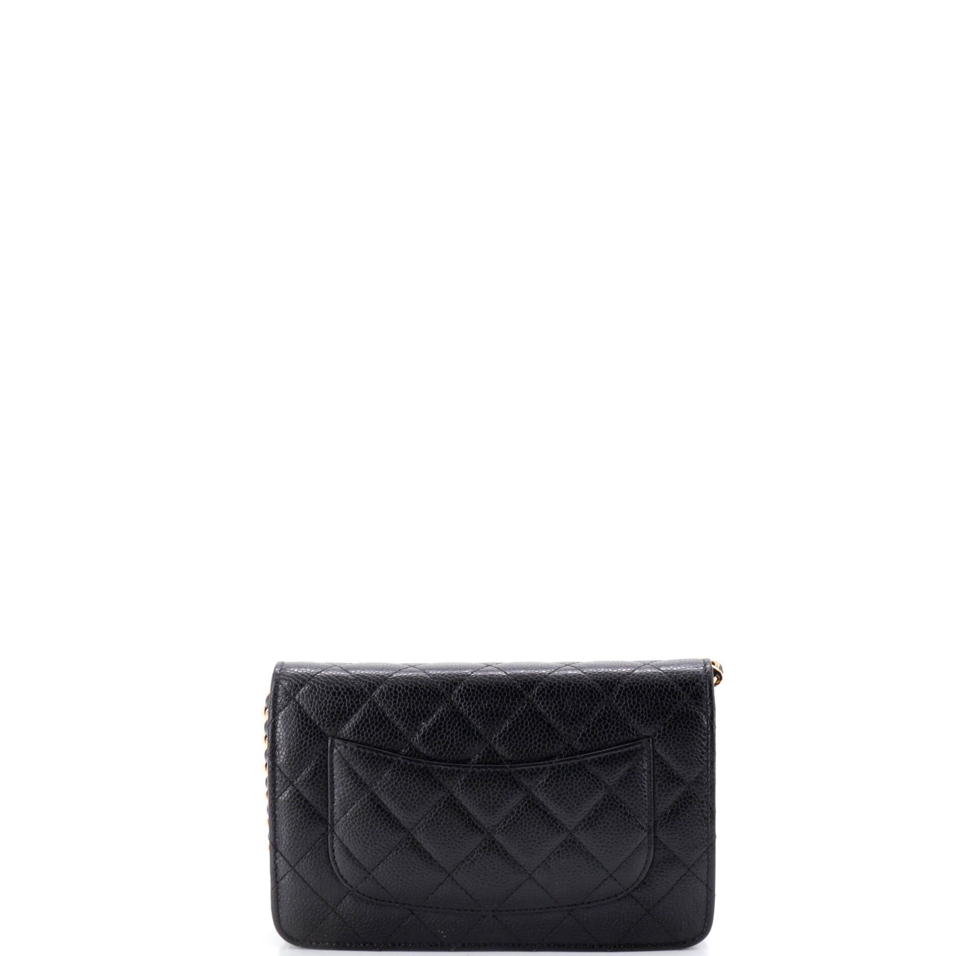 Wallet on Chain Quilted Caviar
