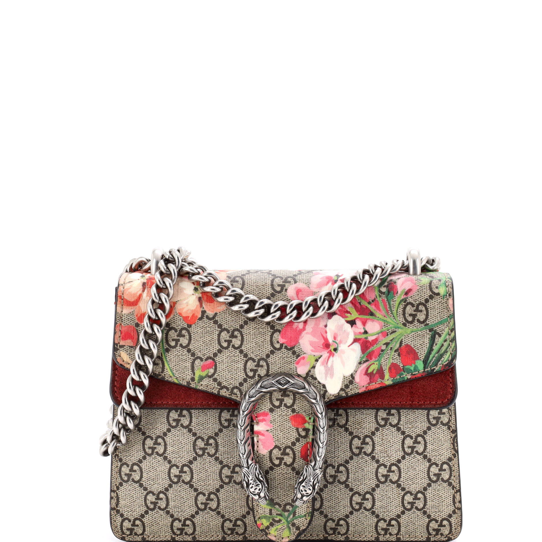 Dionysus Bag Blooms Print GG Coated Canvas Mini