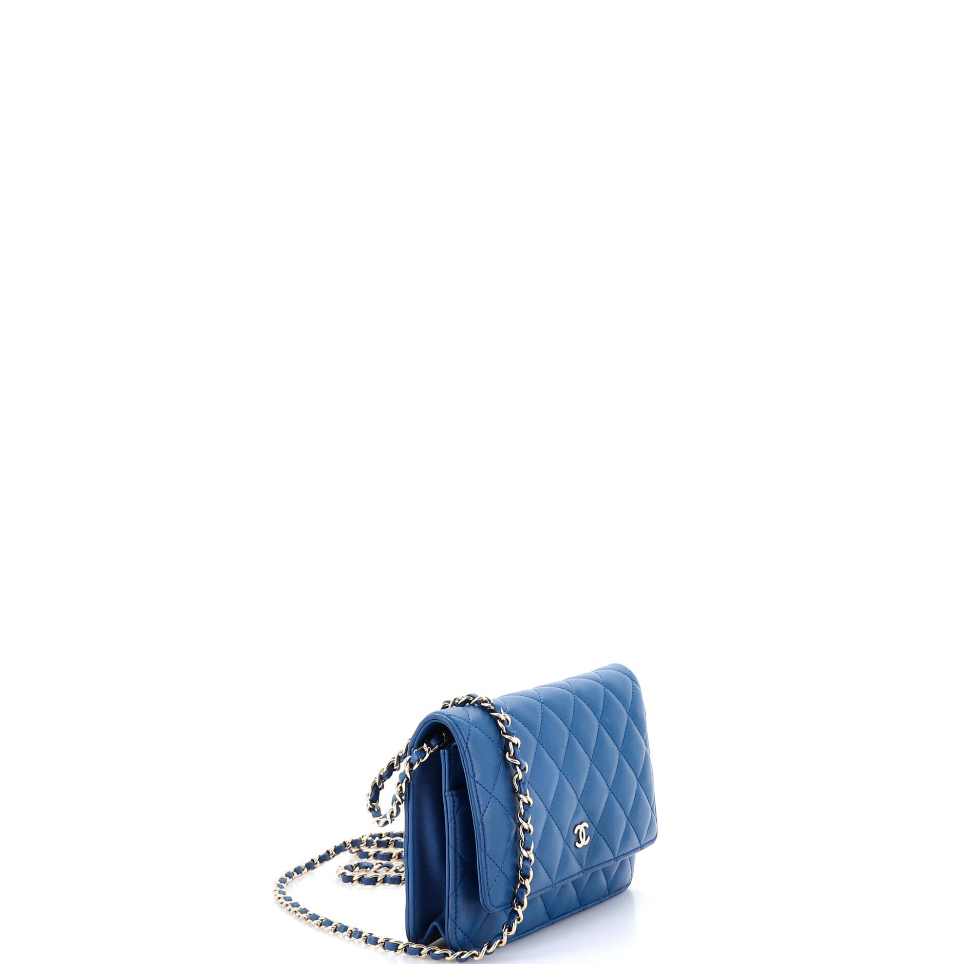Wallet on Chain Quilted Lambskin