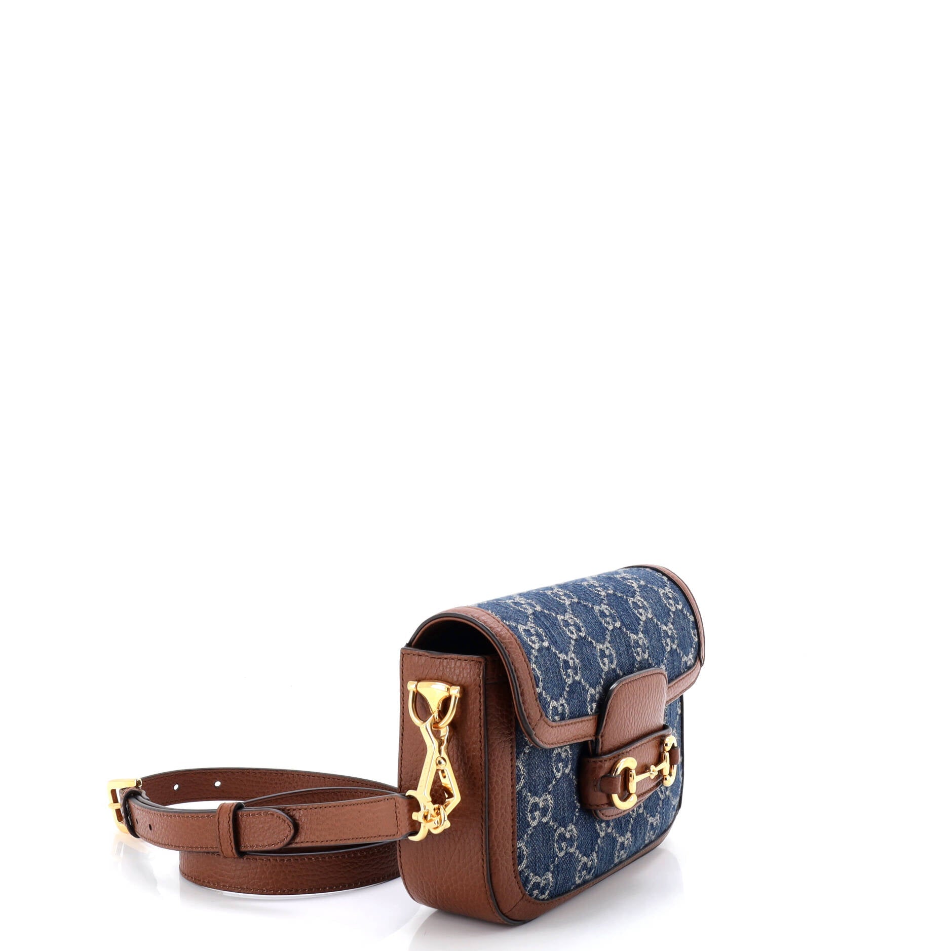 Horsebit 1955 Shoulder Bag GG Denim Mini