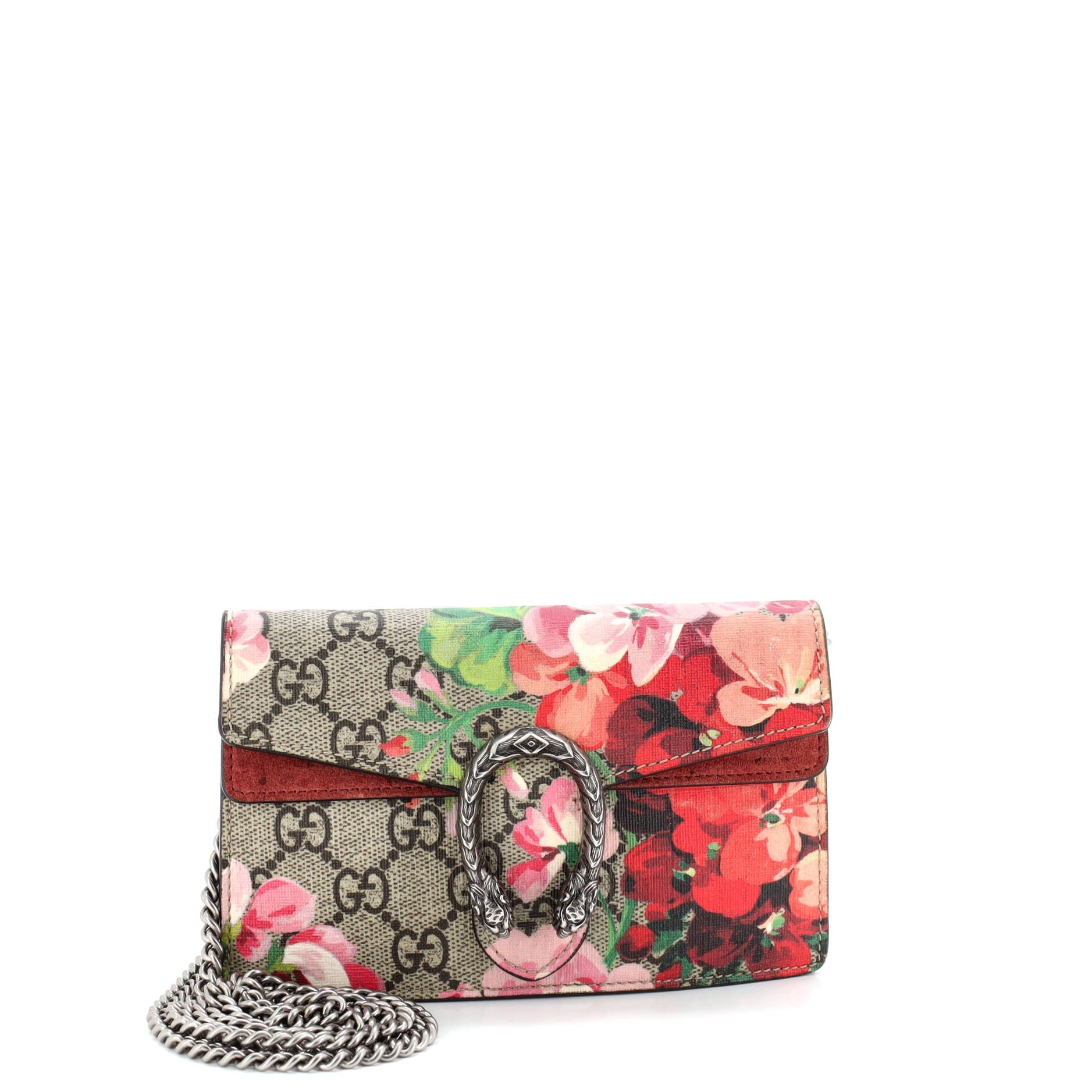 Dionysus Bag Blooms Print GG Coated Canvas Super Mini