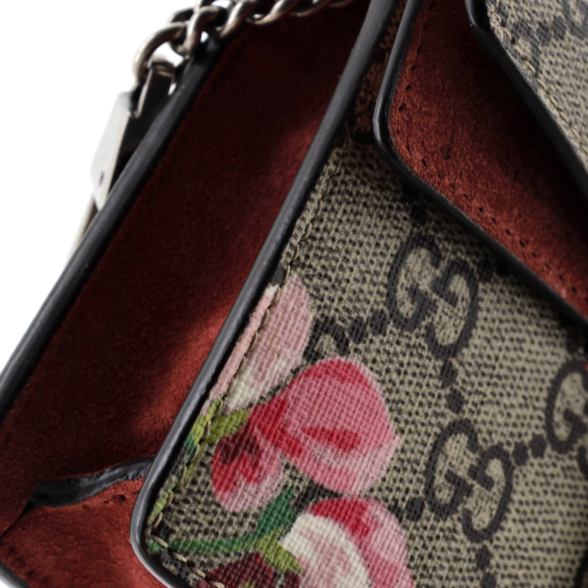 Dionysus Bag Blooms Print GG Coated Canvas Super Mini