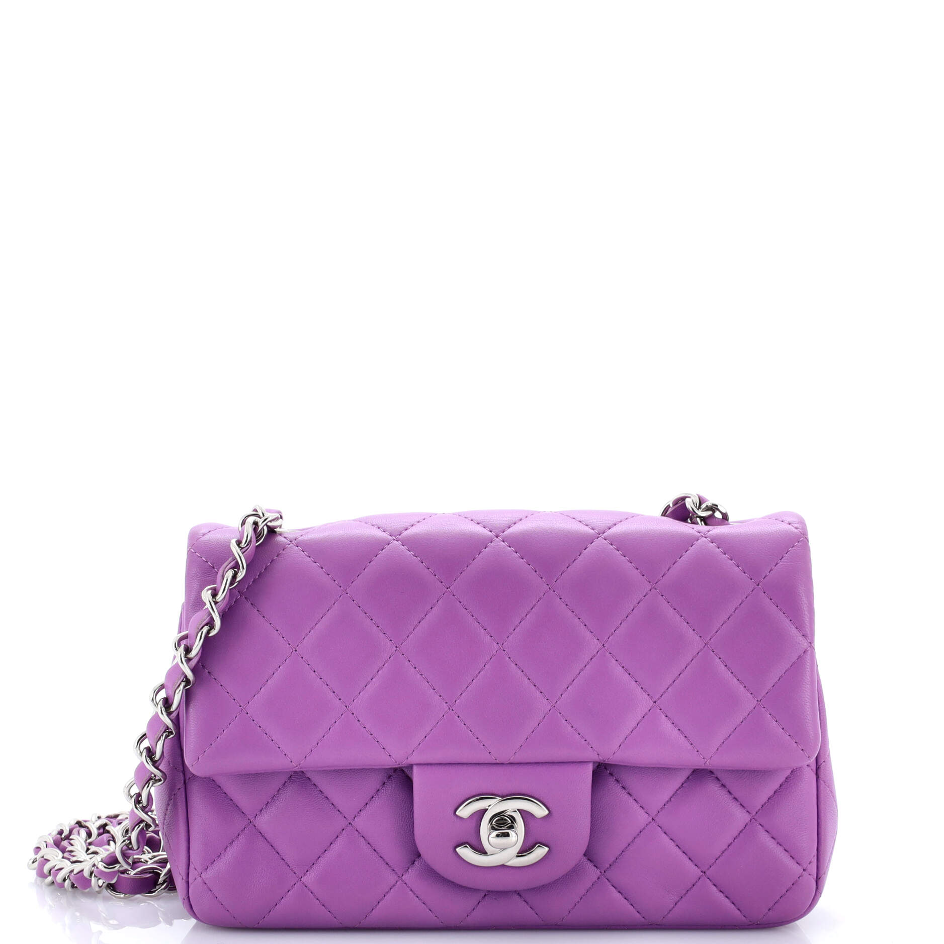 Classic Single Flap Bag Quilted Lambskin Mini