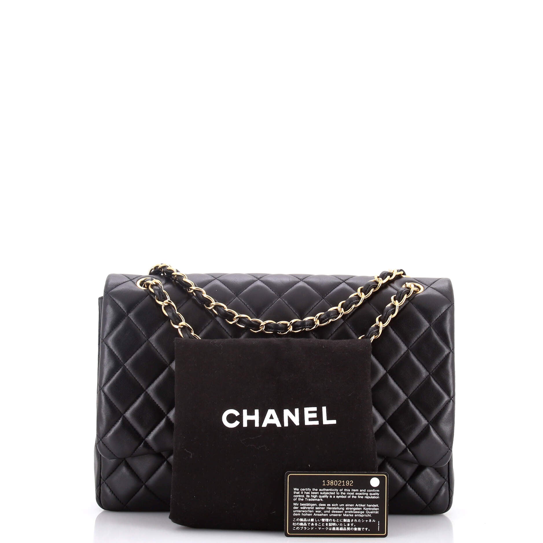 Classic Single Flap Bag Quilted Lambskin Maxi