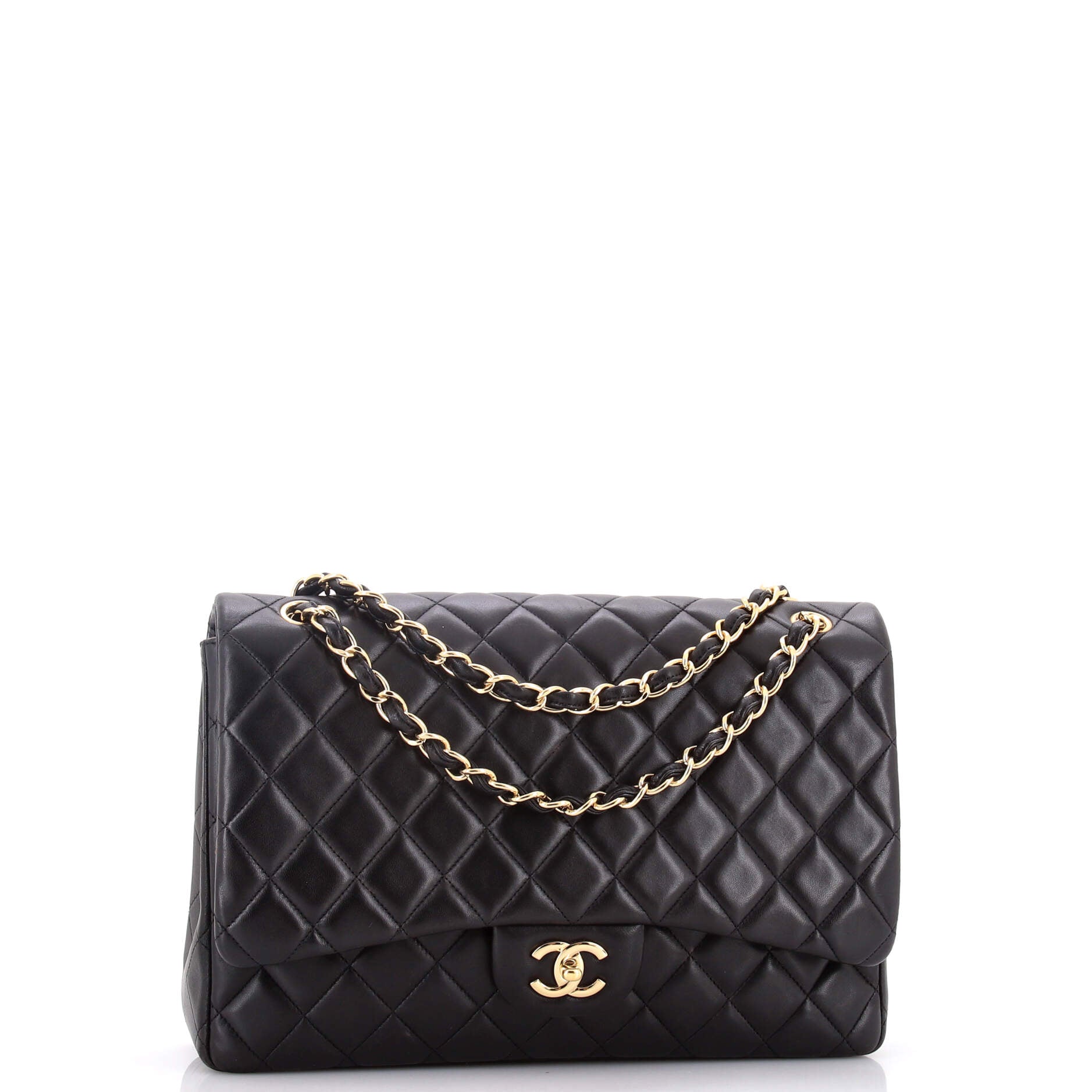 Classic Single Flap Bag Quilted Lambskin Maxi