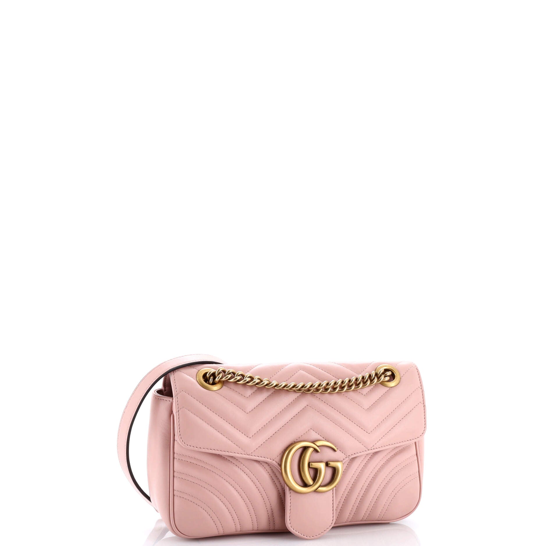 GG Marmont Flap Bag Matelasse Leather Small