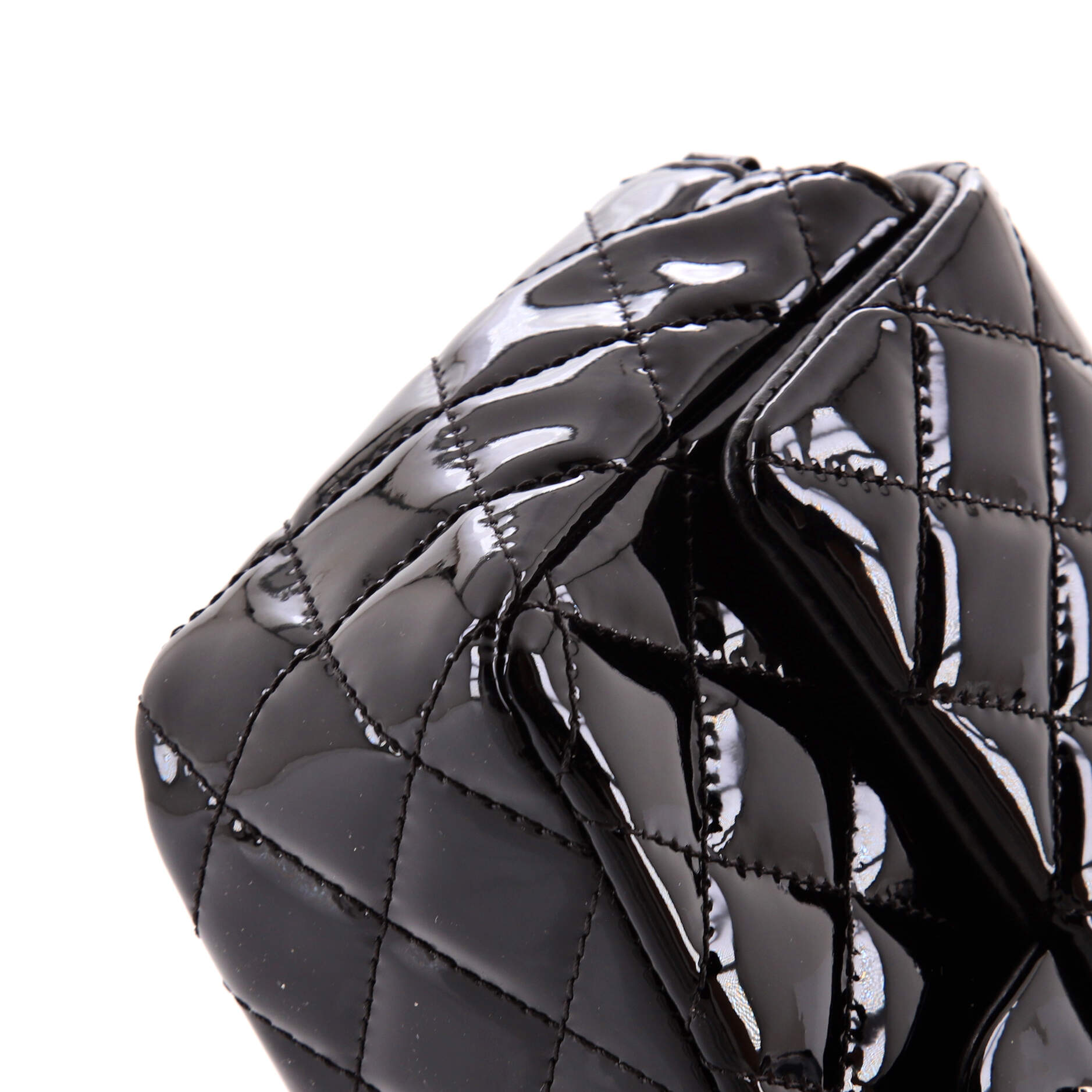 Classic Single Flap Bag Quilted Patent Mini