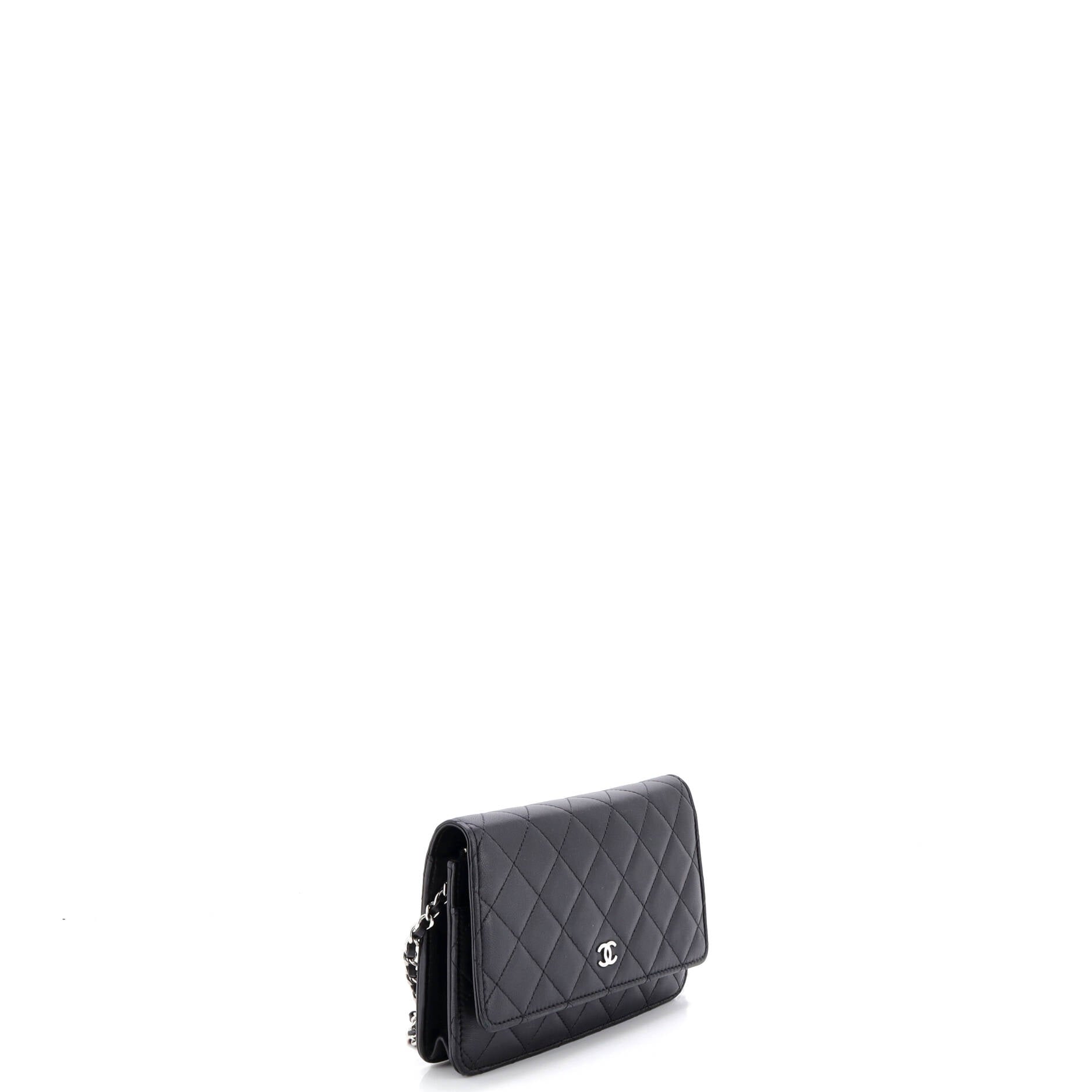 Wallet on Chain Quilted Lambskin