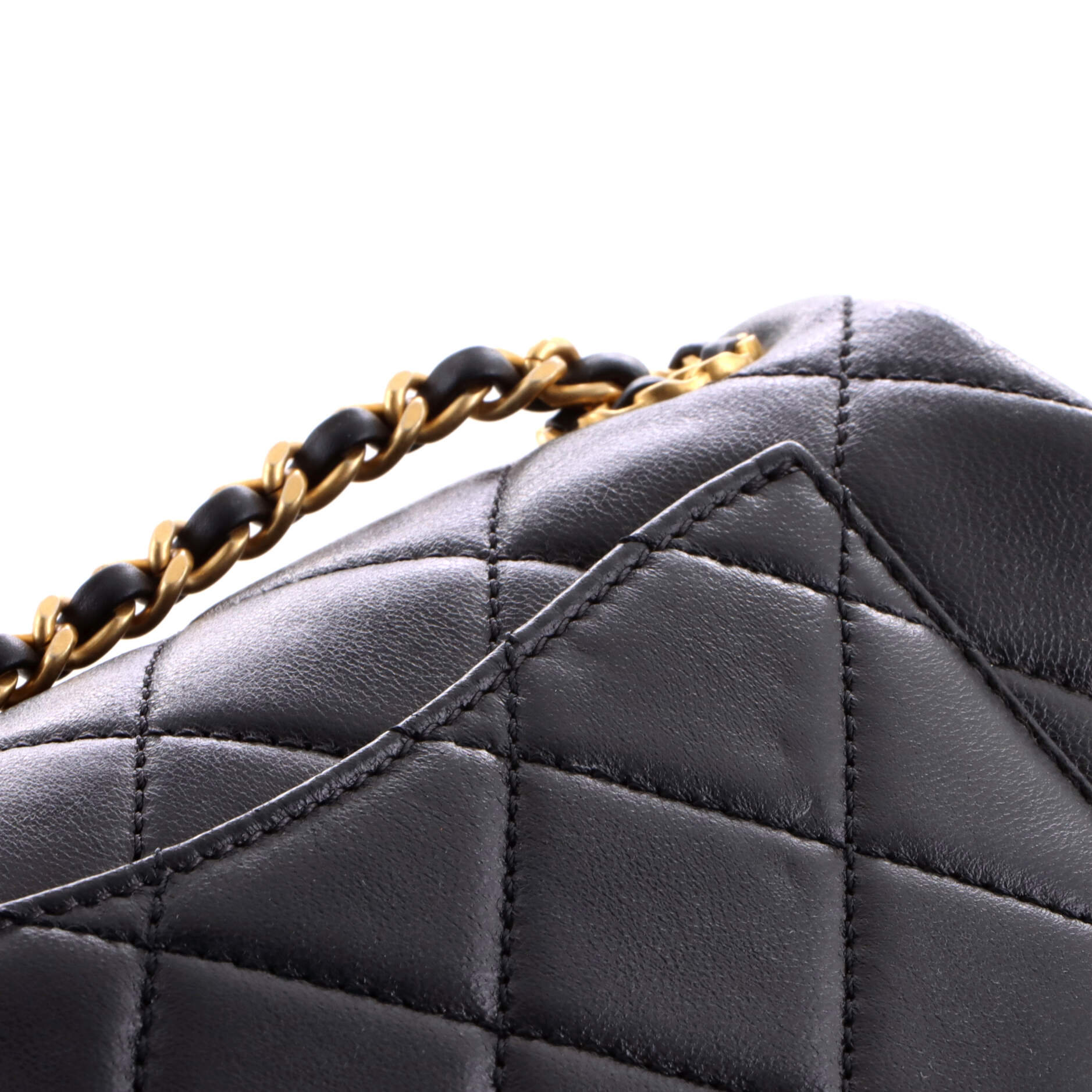 Chain Infinity Flap Bag Quilted Lambskin Mini