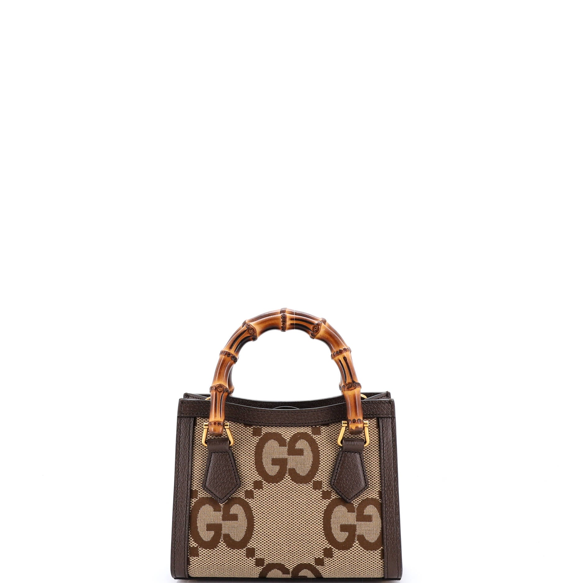Diana NM Bamboo Handle Tote Jumbo GG Canvas Mini