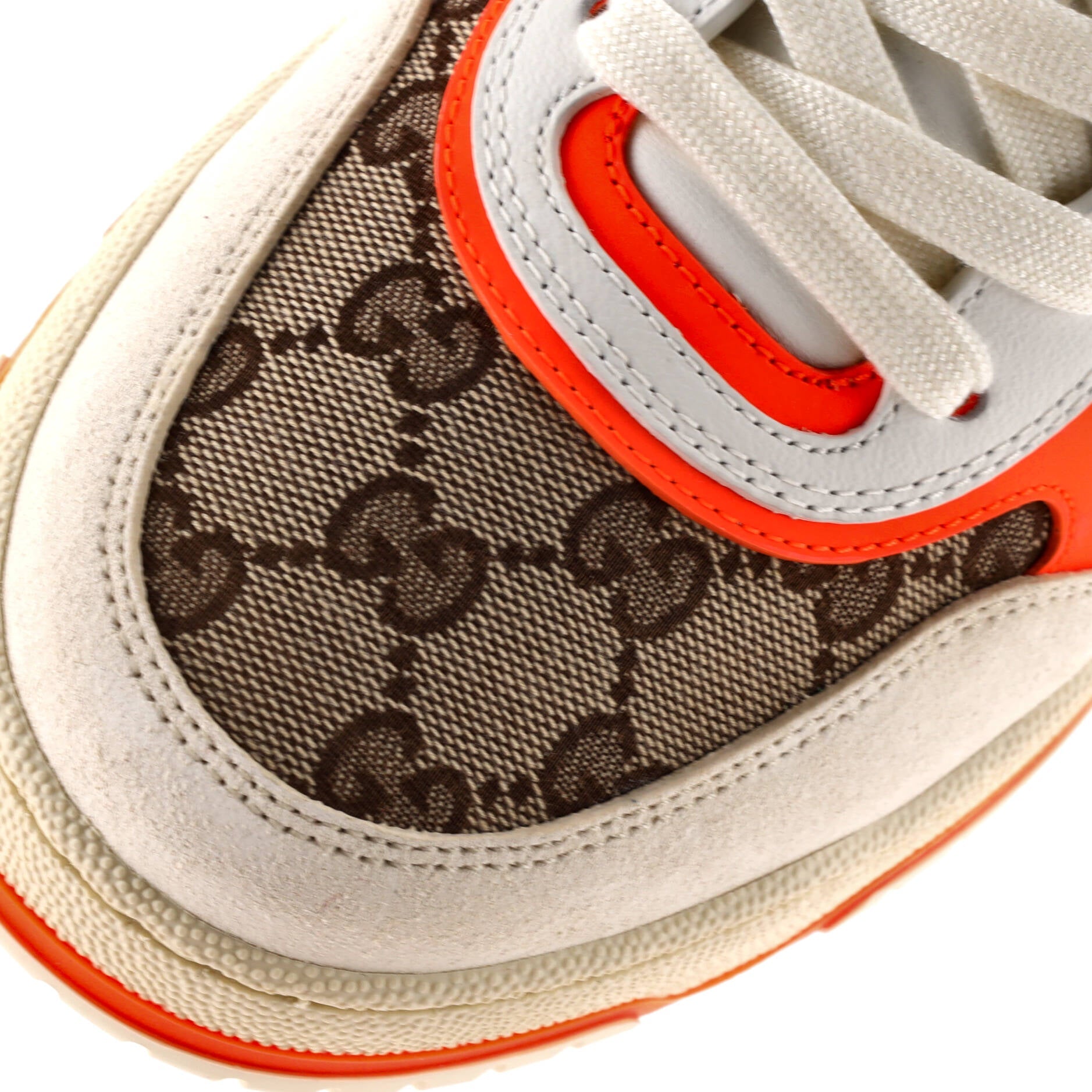 Re-Web Sneakers GG Canvas and Leather