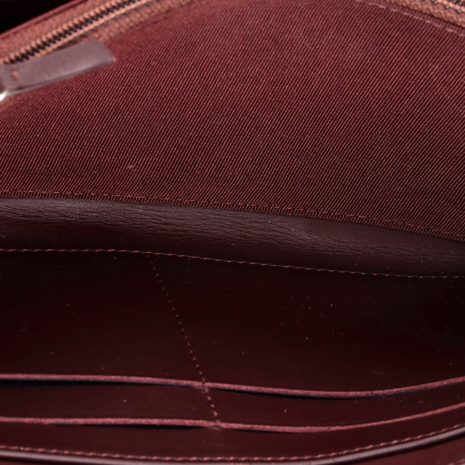 Zip Around Wallet Quilted Caviar Long