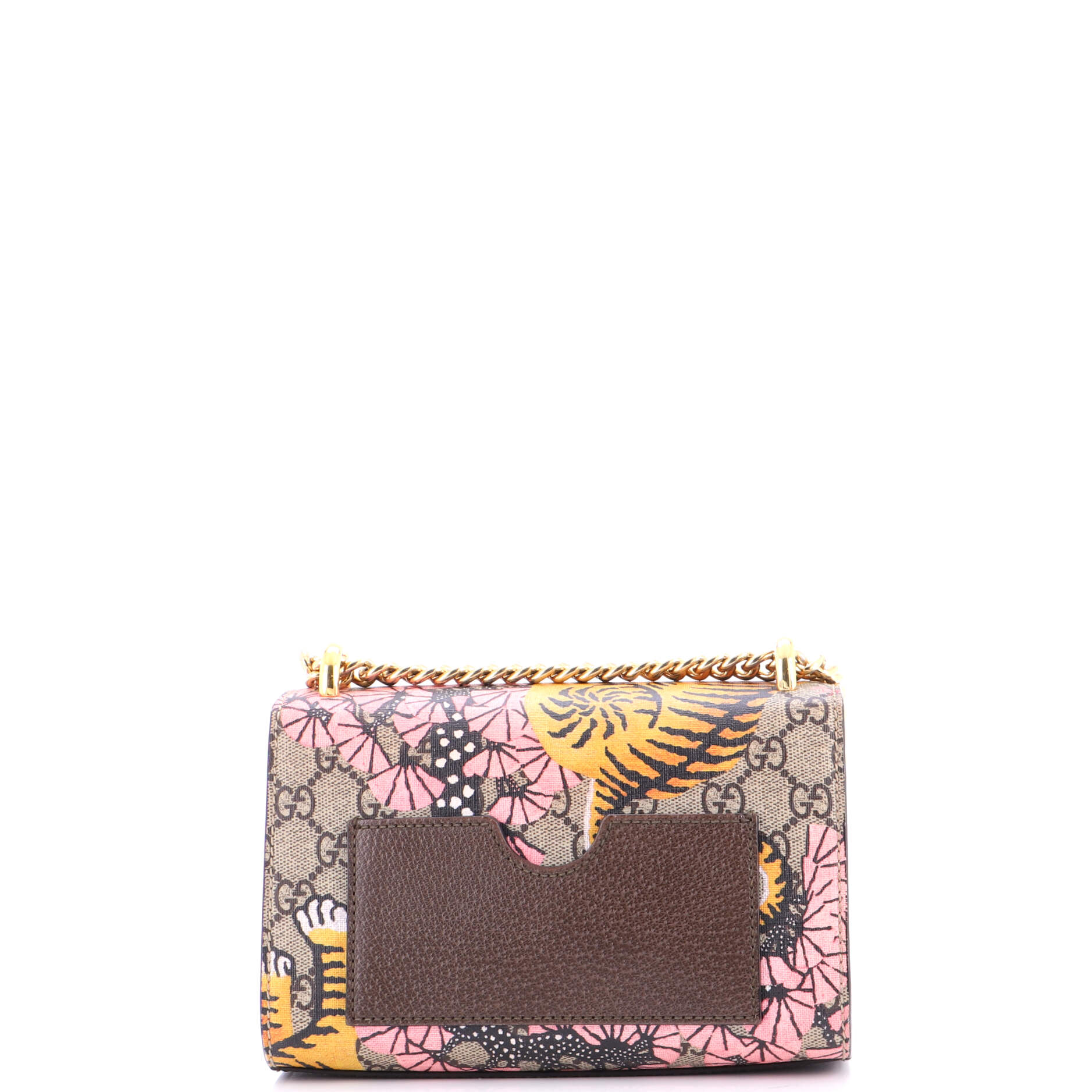 Padlock Shoulder Bag Bengal Print GG Coated Canvas Small