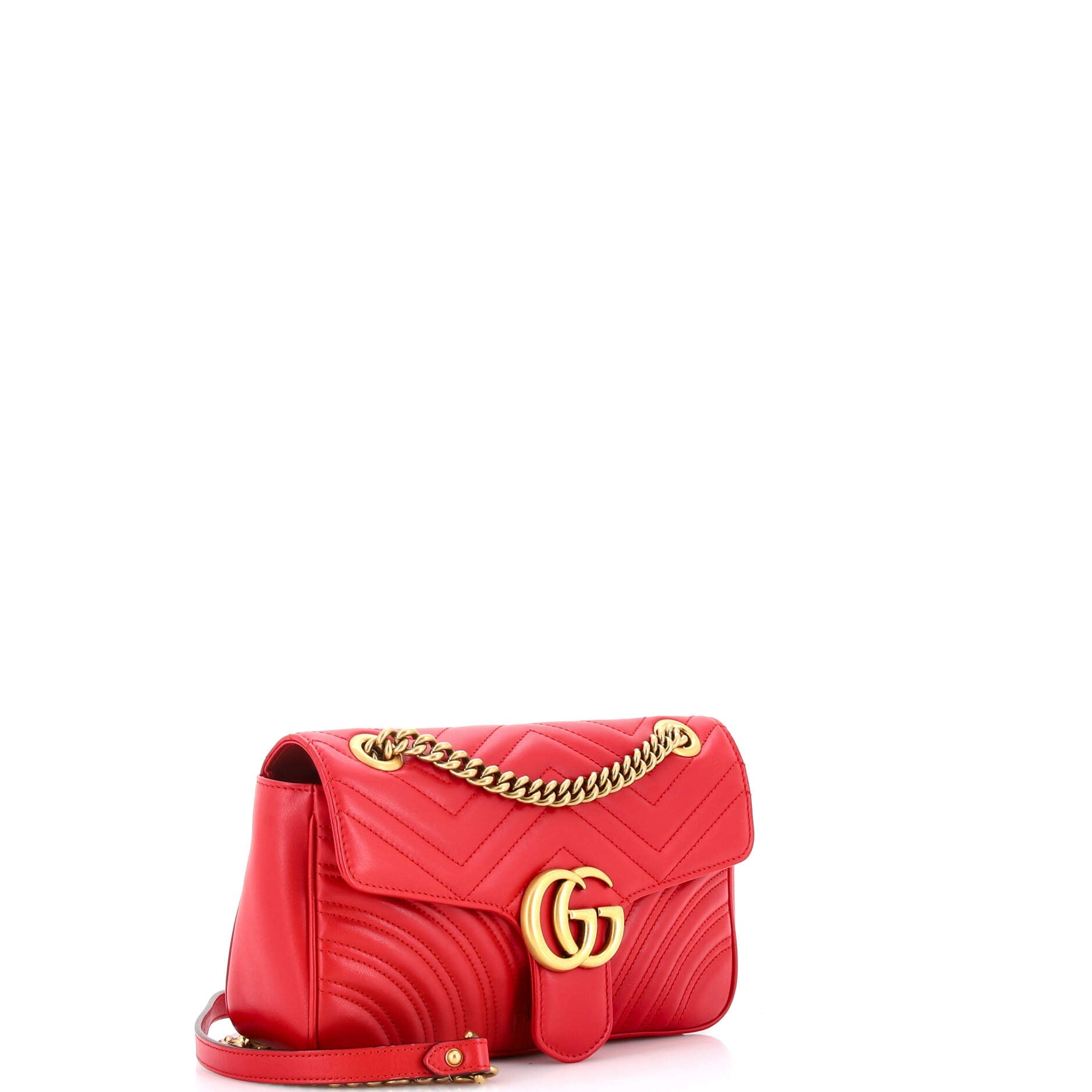 GG Marmont Flap Bag Matelasse Leather Small