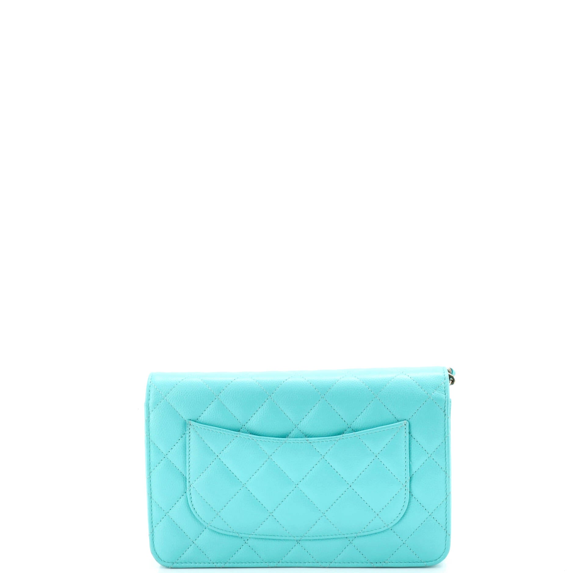 Wallet on Chain Quilted Caviar