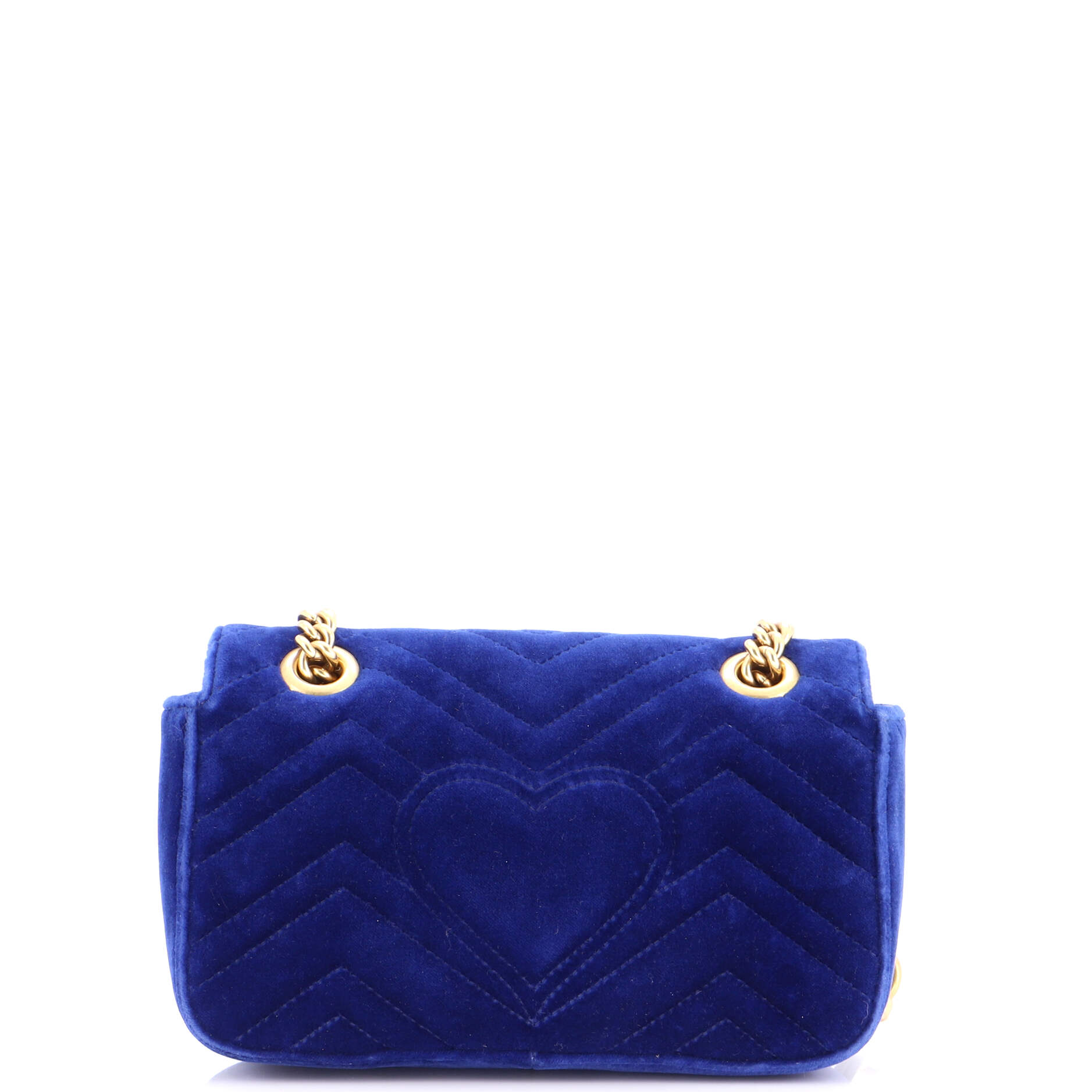 GG Marmont Flap Bag Matelasse Velvet Mini