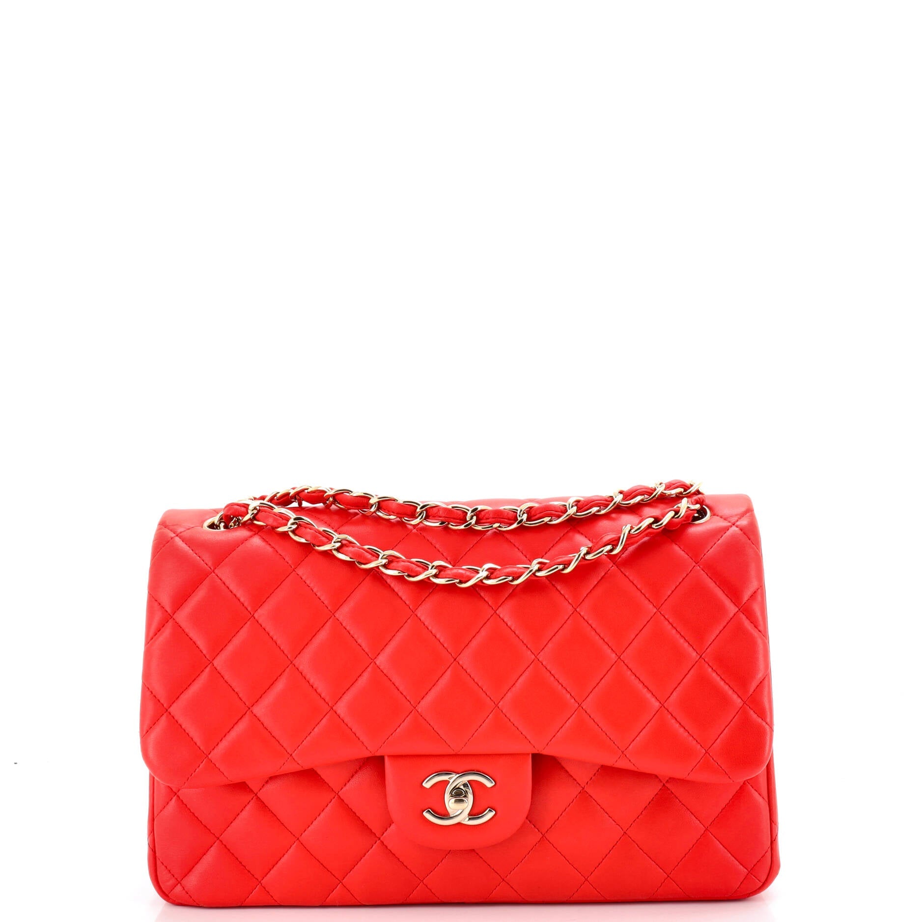 Classic Double Flap Bag Quilted Lambskin Jumbo