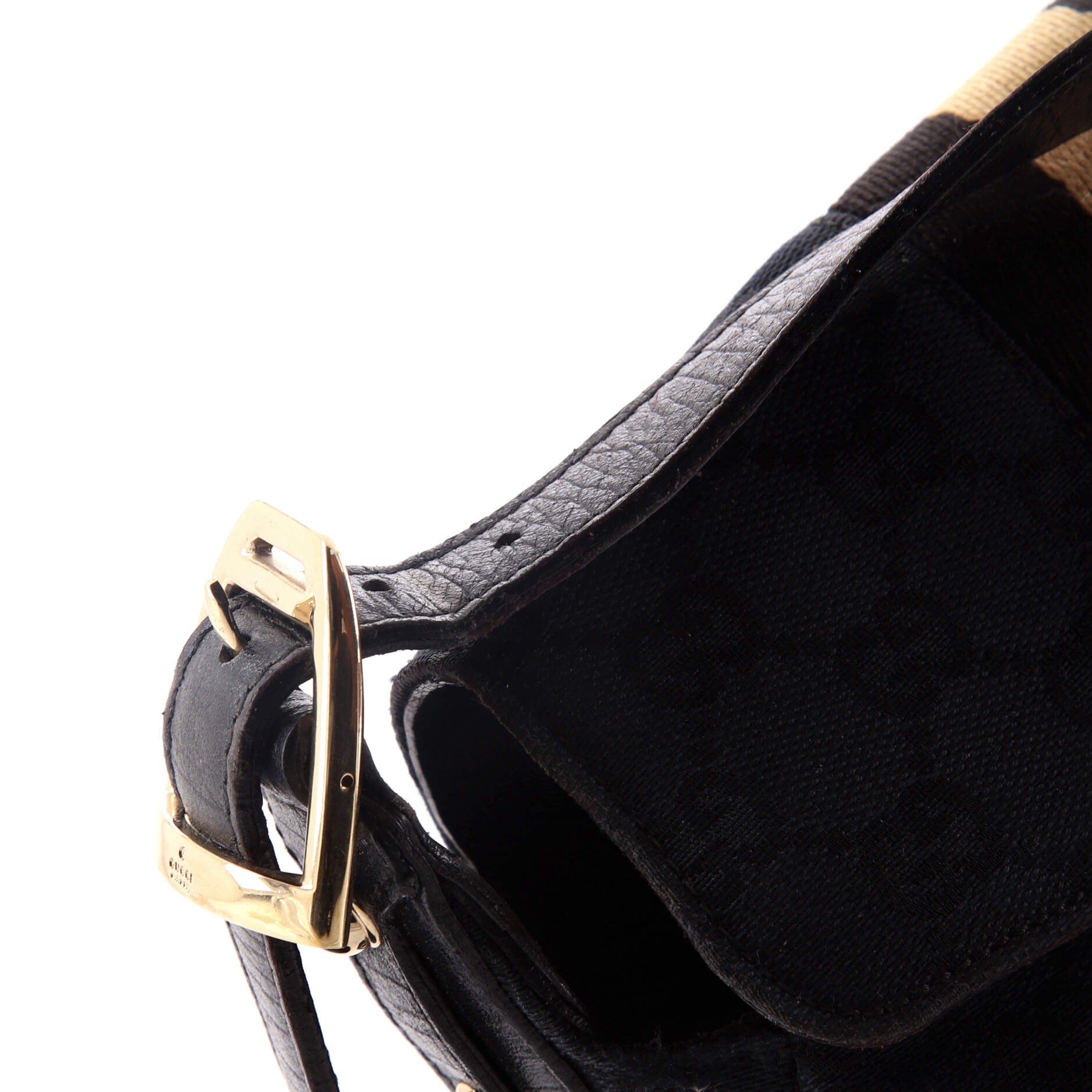 Horsebit Web Flap Shoulder Bag GG Canvas Mini
