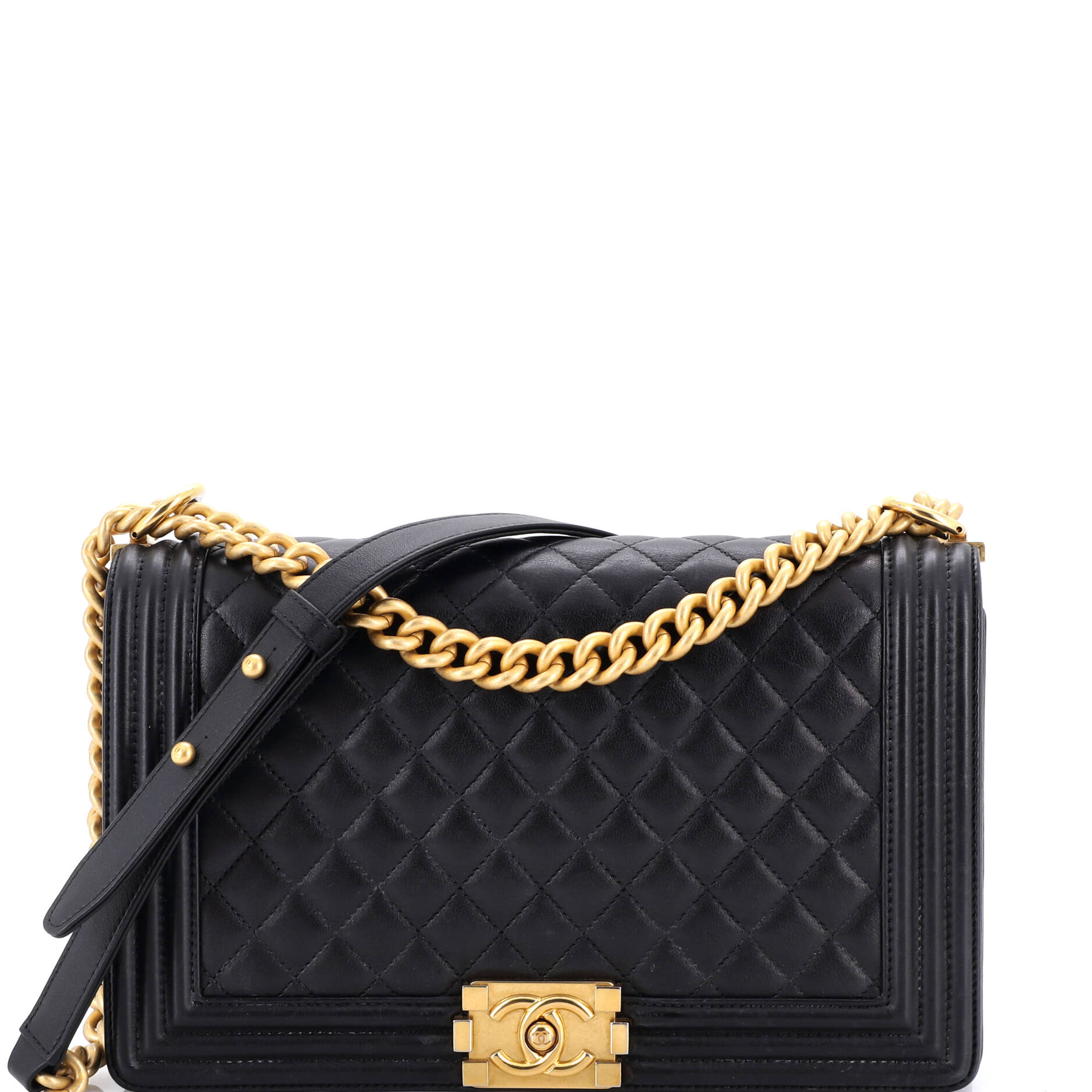 Boy Flap Bag Quilted Calfskin New Medium