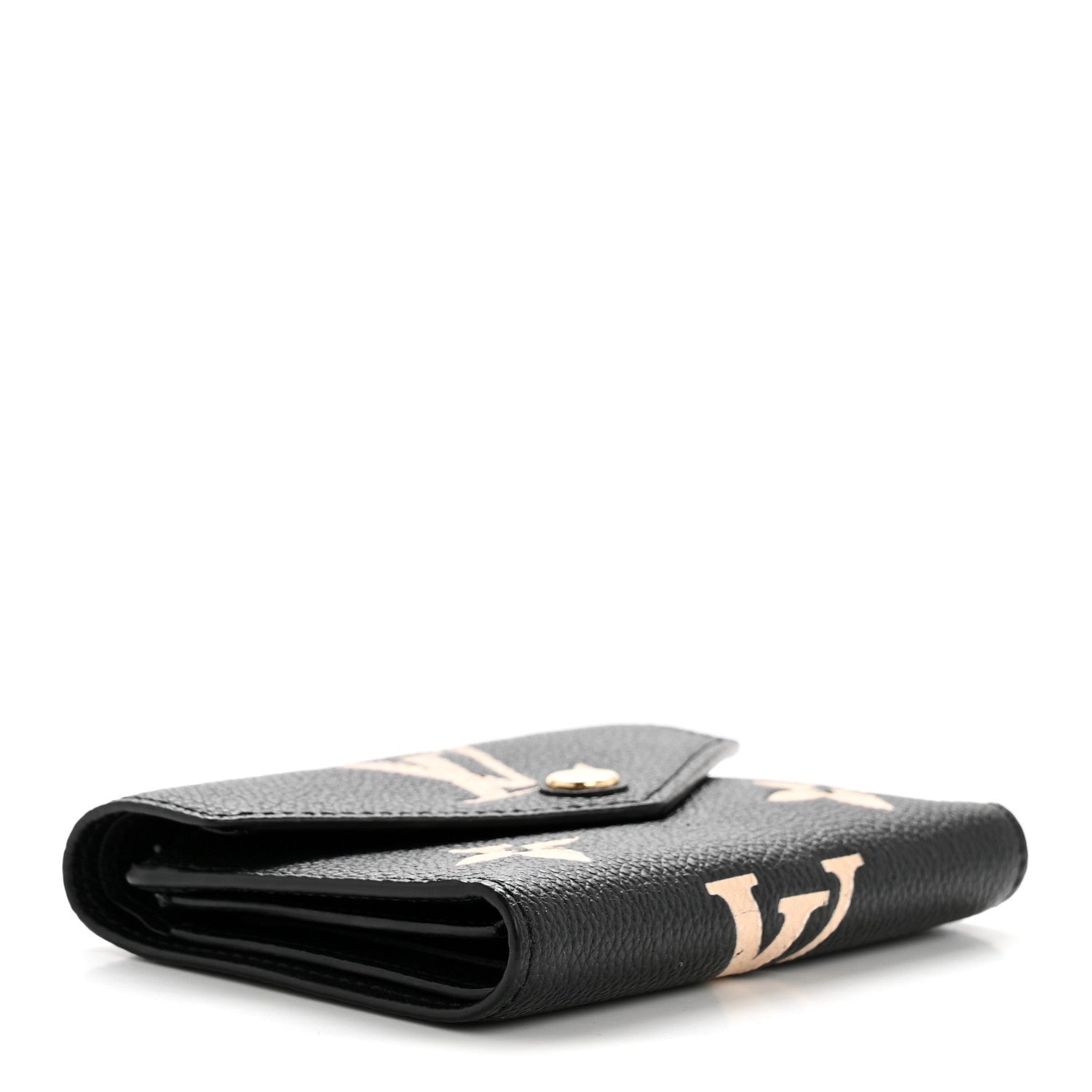 Empreinte Monogram Giant Victorine Wallet Black Beige