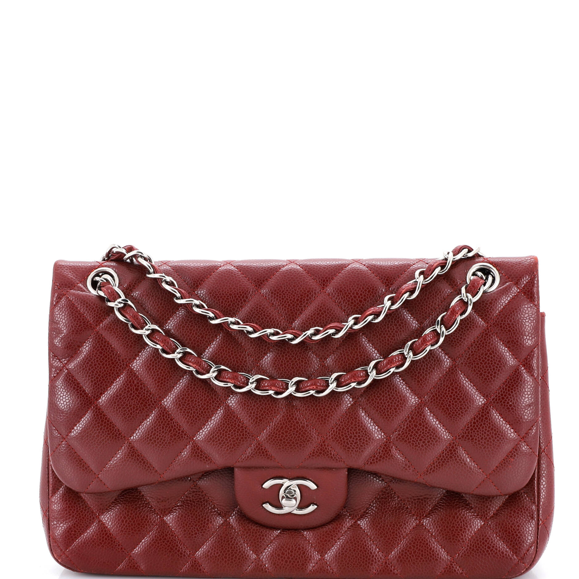 Classic Double Flap Bag Quilted Caviar Jumbo