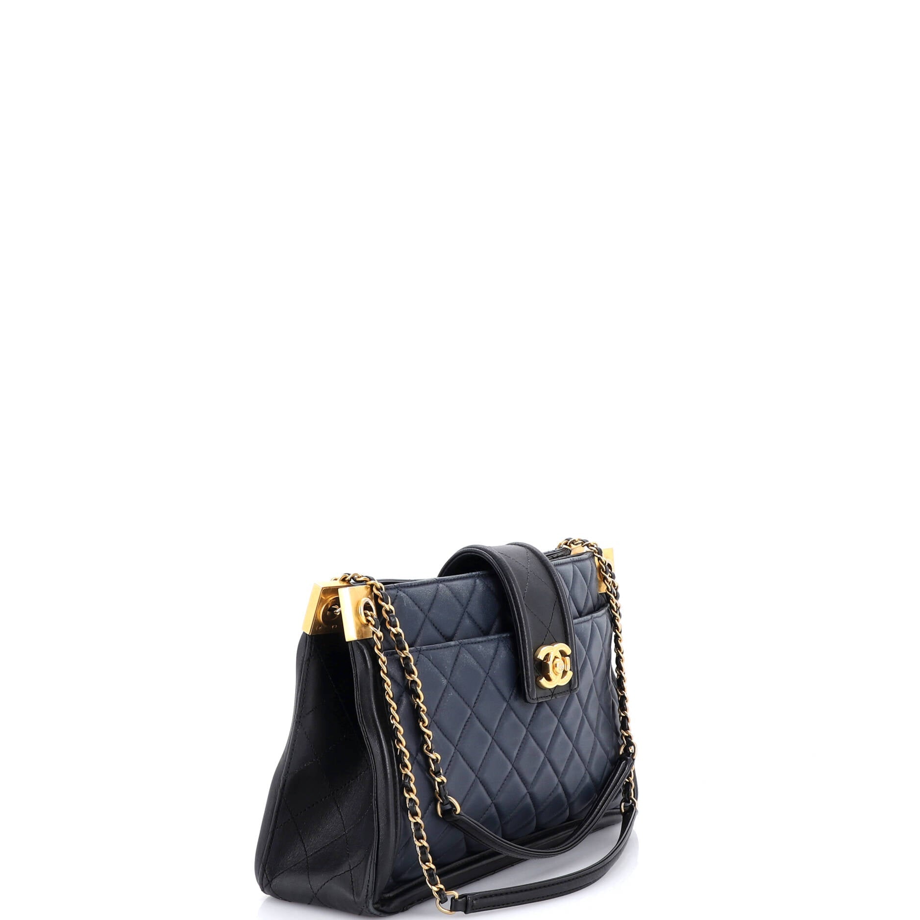 Elegant CC Tote Quilted Lambskin Large