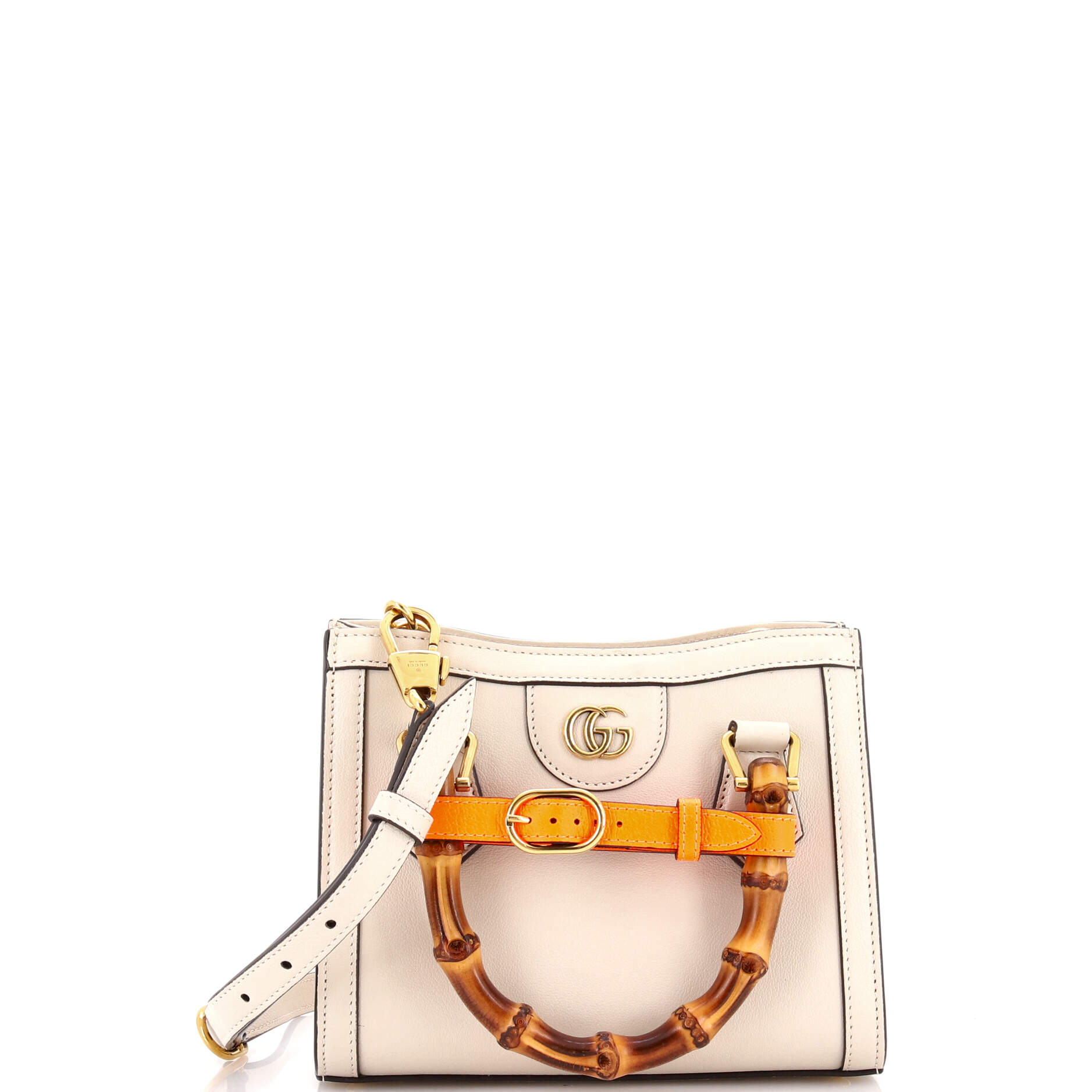 Diana NM Bamboo Handle Tote Leather Mini