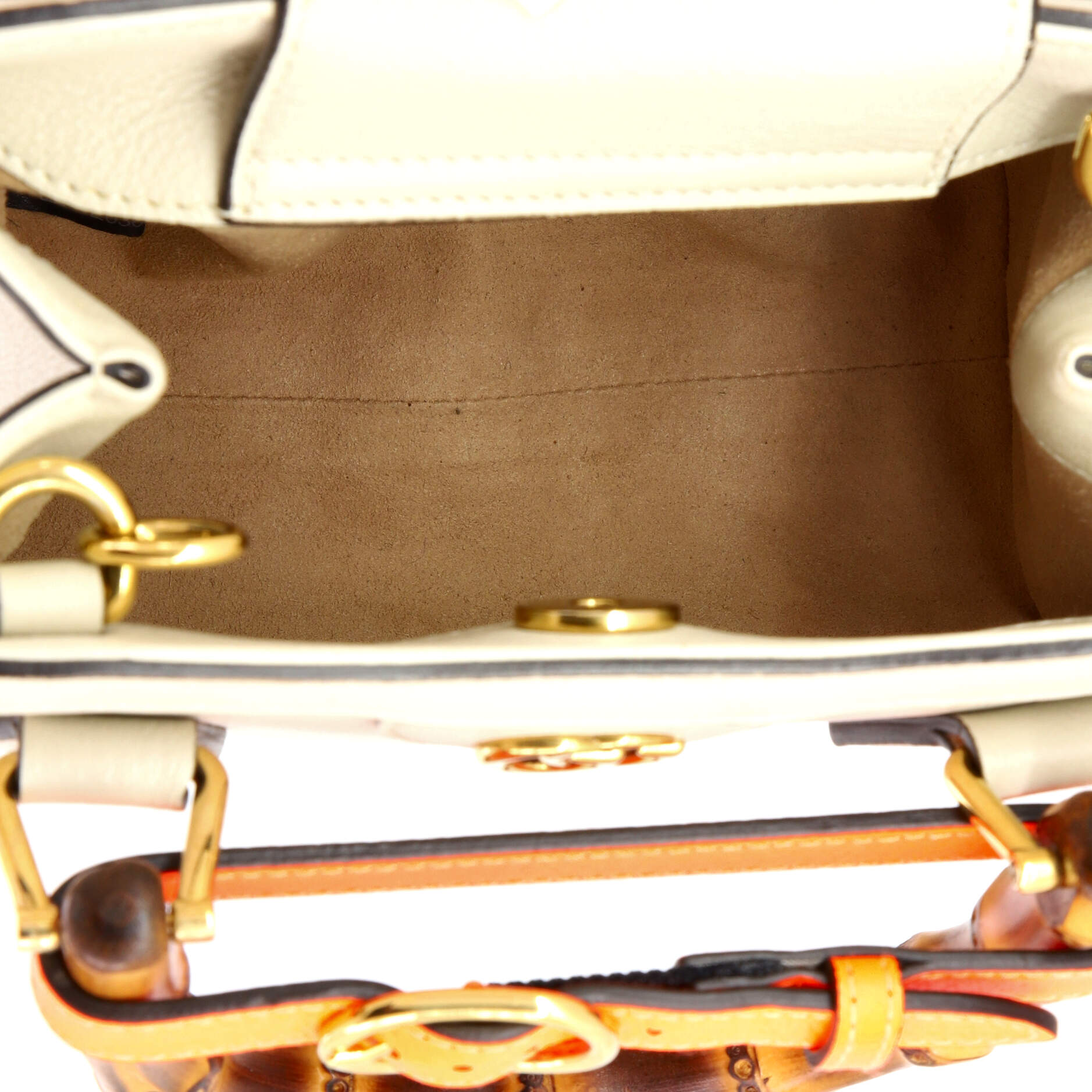 Diana NM Bamboo Handle Tote Leather Mini