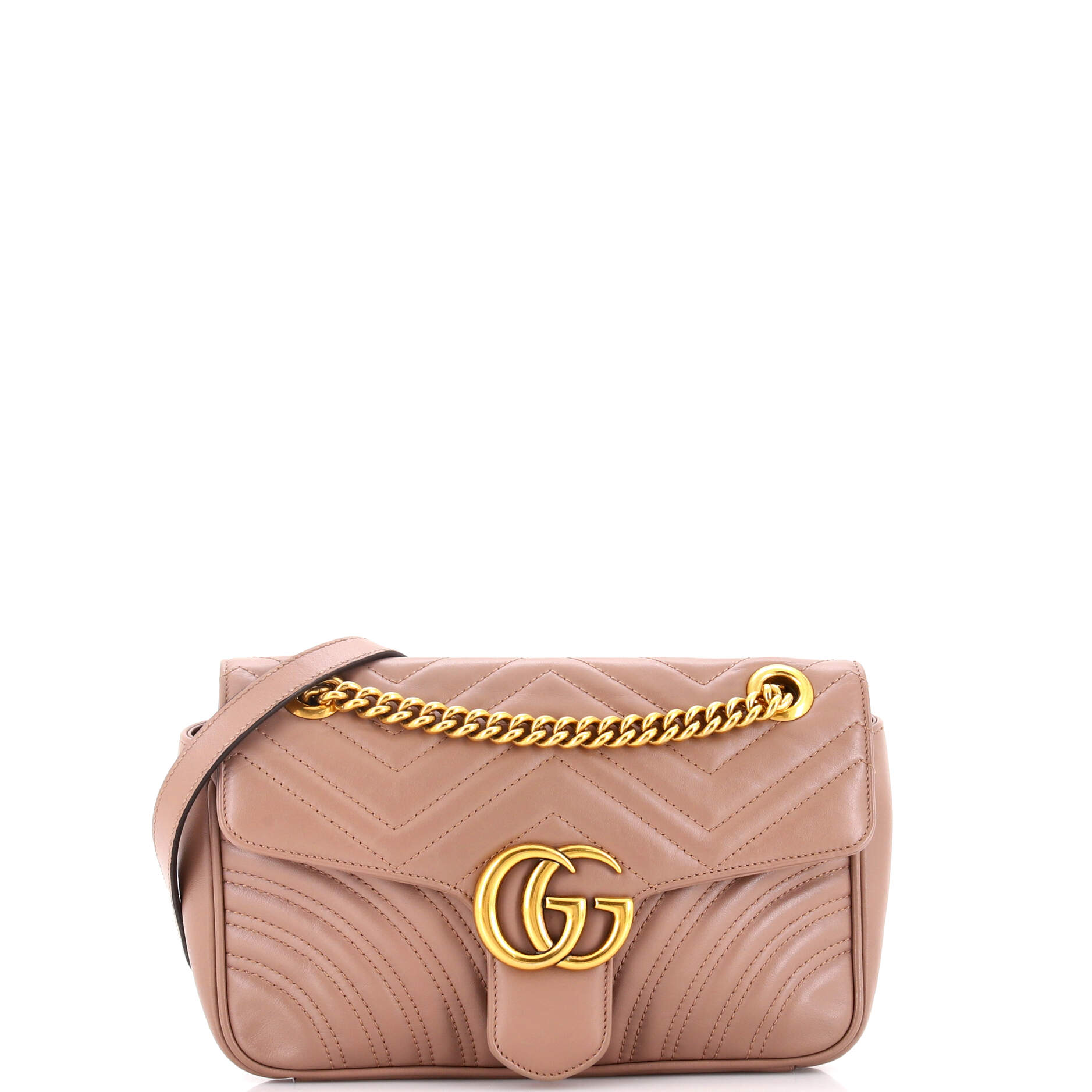 Queen Margaret Top Handle Bag GG Coated Canvas with Leather Small